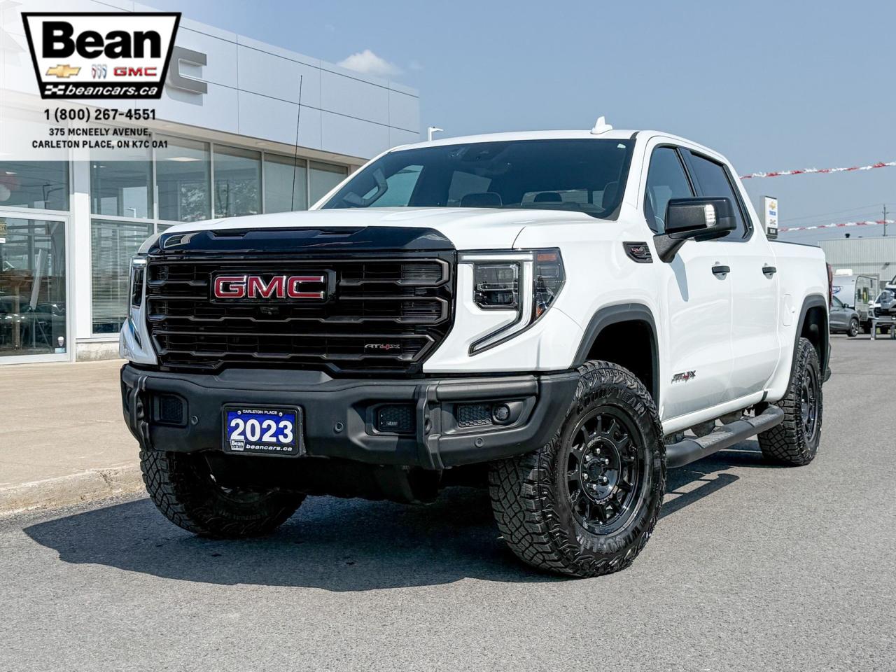<h2><span style=color:#2ecc71><span style=font-size:18px><strong>$680bi-weekly for 84months @ 7.49% OAC</strong></span></span></h2>

<p><span style=font-size:16px>Conquer the roadwith this 2023 GMC Sierra 1500 AT4X AEV Edition  a one-owner, clean Carfax beast that blends rugged capability with premium comfort. This special AEV Edition cranks up the off-road cred with heavy-duty stamped steel front and rear bumpers, integrated recovery points, hot-stamped boron steel skid plates, and unique AEV badging, making it trail-ready right from the lot. Inside, enjoy leather heated and ventilated seats, a sunroof, heated steering wheel and rear seats, plus a premium Bose sound system to keep you cruising in comfort. Ride bold on 18 gloss black alloy wheels, and stay in command with HD surround vision, a bed view camera,trailer brake controller, and finished with a tri-fold hard tonneau cover!</span></p>

<p><span style=color:#2ecc71><span style=font-size:18px><strong>Contact one of our awesome Sales Pros today to reserve it today!</strong></span></span></p>