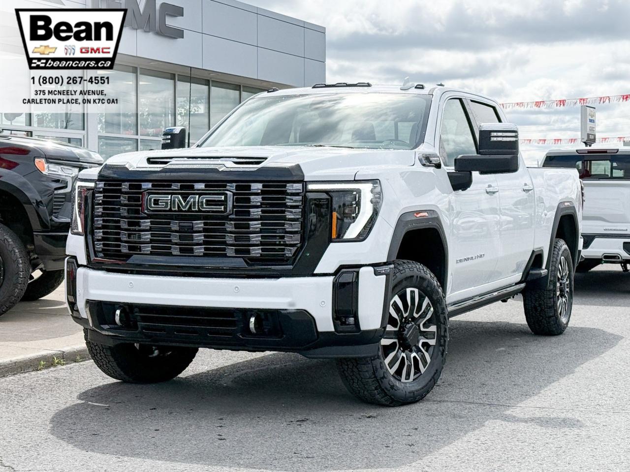 New 2025 GMC Sierra 2500 HD Denali Ultimate DURAMAX 6.6L V8 WITH REMOTE START/ENTRY, HEATED SEATS, HEATED STEERING WHEEL, VENTILATED SEATS, SUNROOF, MULTI-PRO TAILGATE, MASSAGING SEATS for sale in Carleton Place, ON