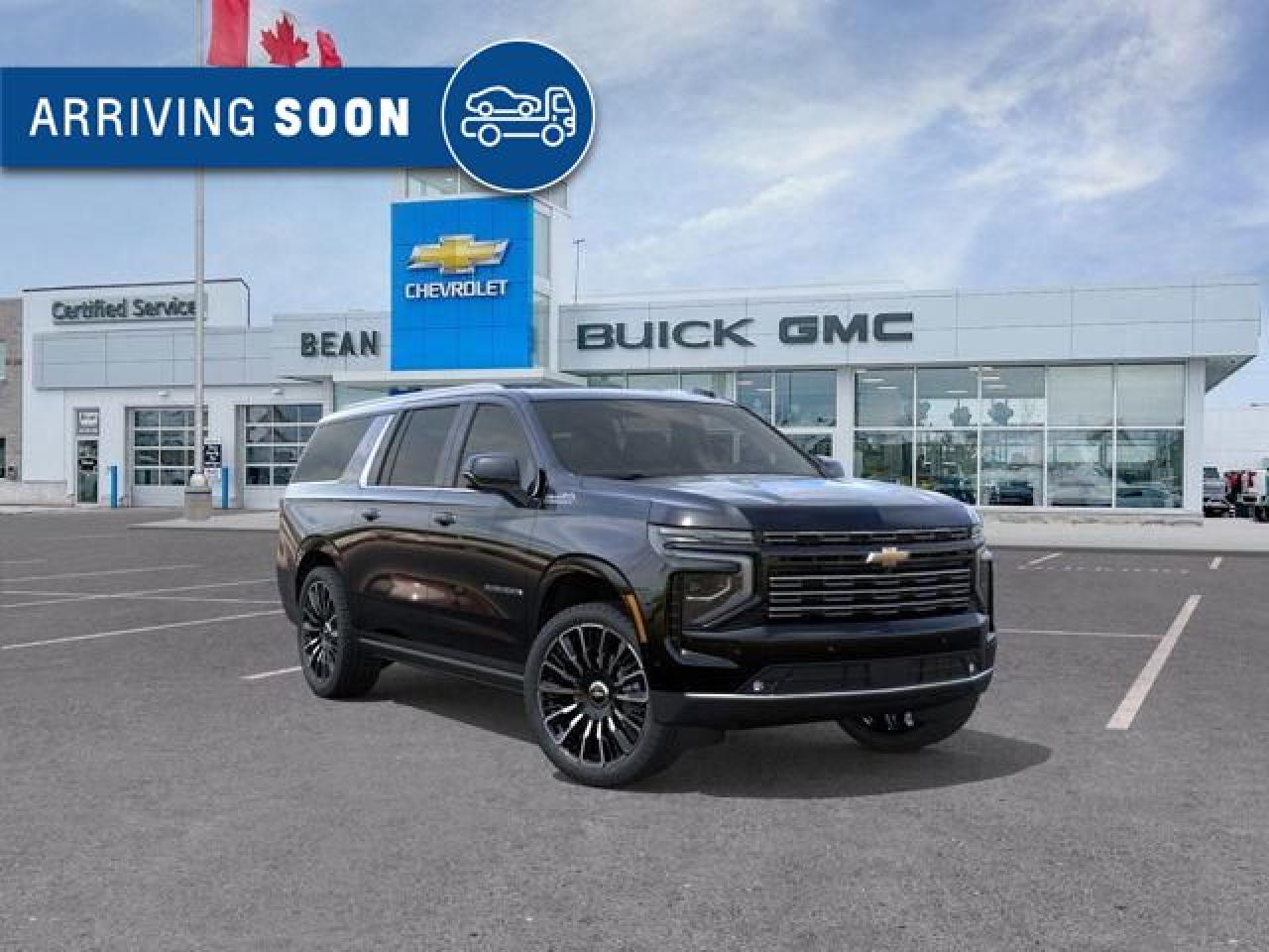 New 2025 Chevrolet Suburban High Country 6.2L V8 WITH REMOTE START/ENTRY, SUNROOF, HEATED SEATS, HEATED STEERING WHEEL, VENTILATED SEATS, POWER LIFTGATE, BOSE SPEAKER SYSTEM, HD SURROUND VISION for sale in Carleton Place, ON