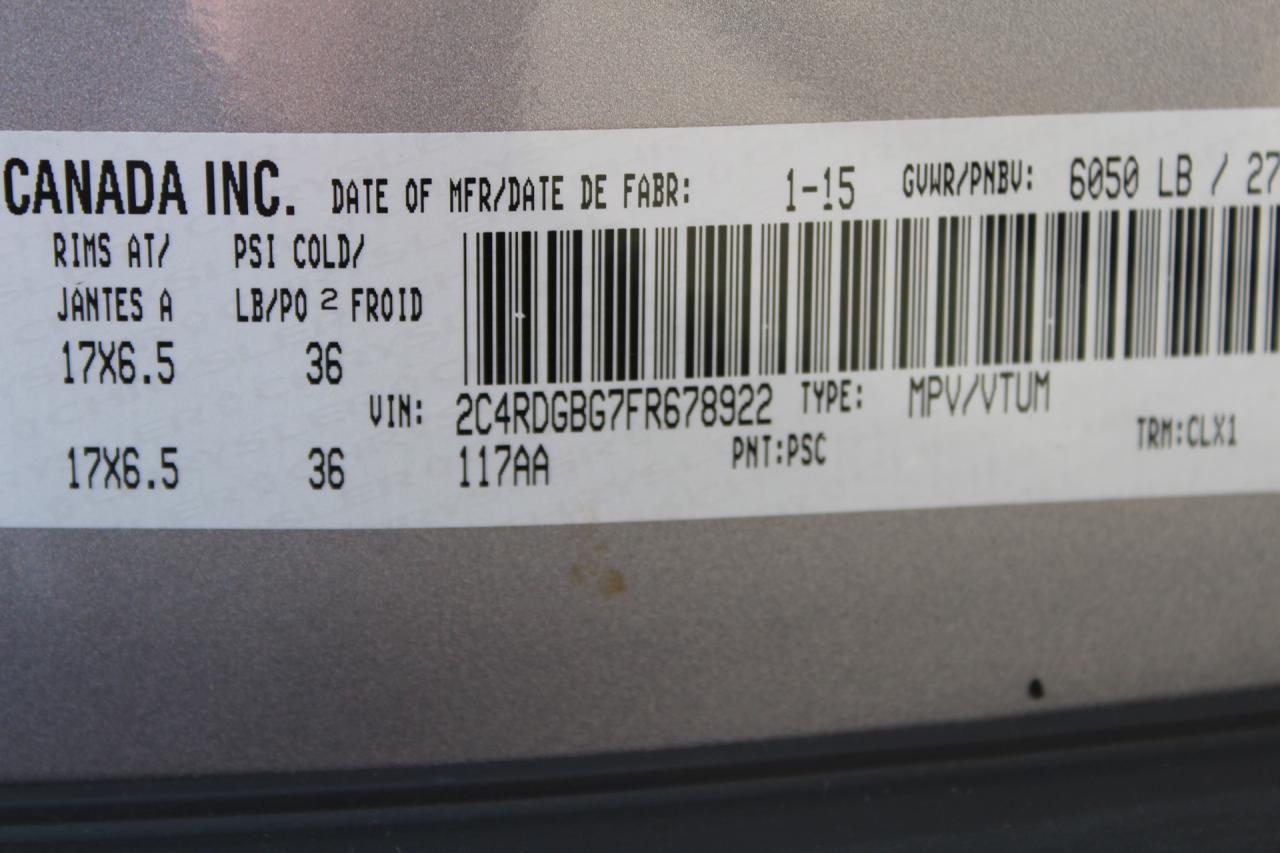 2015 Dodge Grand Caravan CANADA VALUE PACKAGE Photo