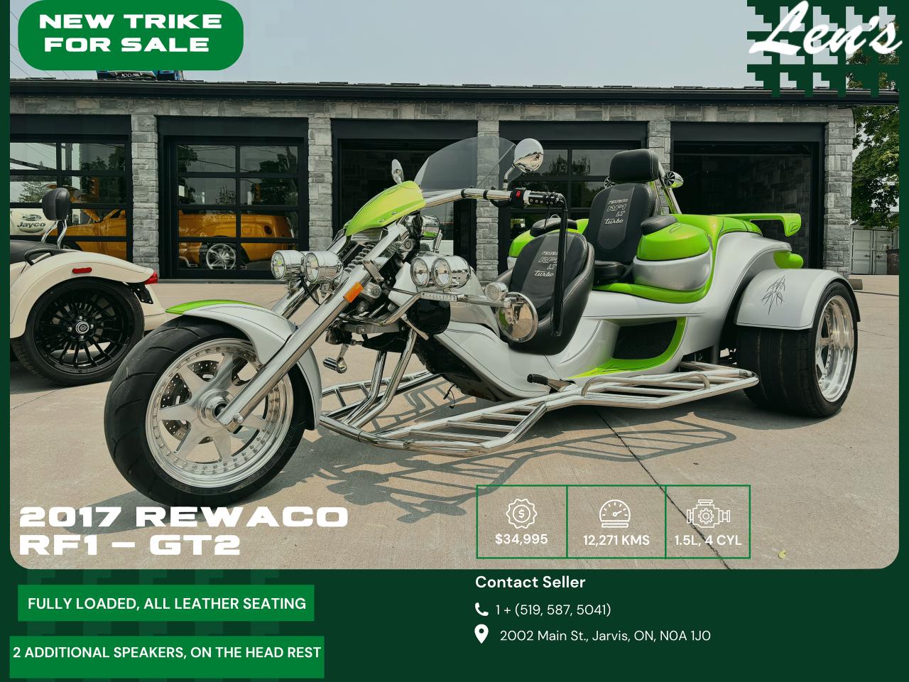 Used 2017 Rewaco RF1 GT2 Fully Financeable! Clean Records! for sale in Jarvis, ON