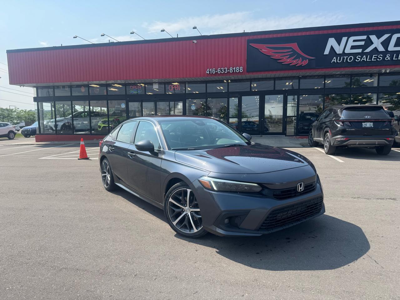 2022 Honda Civic TOURING AUT0 NAVI LEATHER SUNROOF CAMERA B/SPOT