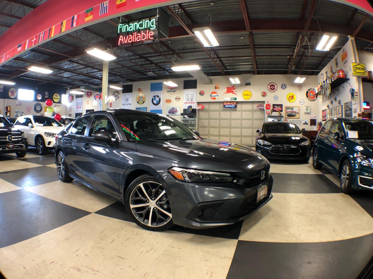 2022 Honda Civic TOURING AUT0 NAVI LEATHER SUNROOF CAMERA B/SPOT