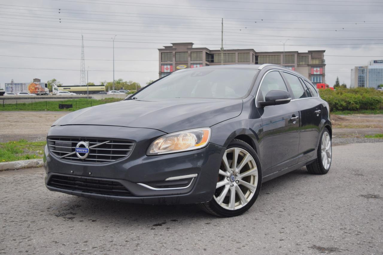 <p>Experience Scandinavian luxury and performance in this stunning 2017 Volvo V60 Premier, finished in elegant grey with a refined black leather interior. This sleek and versatile luxury wagon blends premium comfort with sophisticated design, making it an ideal choice for discerning drivers seeking both practicality and style. Powered by a responsive 2.0L turbocharged engine paired with a smooth-shifting automatic transmission and Volvos renowned all-wheel-drive system, the V60 delivers a dynamic yet composed ride.</p><p><span>Inside, the Premier trim offers a well-appointed cabin featuring supple black leather seats, a power-adjustable drivers seat with memory settings, and a leather-wrapped steering wheel. The vehicle is equipped with Volvos signature Sensus infotainment system with a 7-inch color display, Bluetooth connectivity, voice command, SiriusXM satellite radio, and HD radio, providing seamless access to media and navigation functions. Dual-zone automatic climate control, keyless entry with push-button start, and a power sunroof further enhance the cabins comfort and convenience.</span></p><p><span>Additional features include heated front seats, premium aluminum trim, auto-dimming rearview mirror, rain-sensing wipers, and LED daytime running lights. Safety remains a cornerstone of the Volvo brand, and this V60 is no exceptionequipped with City Safety low-speed collision avoidance, stability and traction control, anti-lock brakes, a full suite of airbags, and Volvos WHIPS whiplash protection system. Rear parking sensors and a rearview camera assist with maneuvering, while the 17-inch alloy wheels and refined body lines add a sporty yet elegant touch to the exterior.</span></p><p><span>Whether youre commuting through the city or cruising on the highway, this 2017 Volvo V60 Premier offers a harmonious balance of performance, safety, and luxury. With its clean design, comprehensive feature set, and legendary Volvo engineering, this vehicle is ready to impress.</span></p><p>Book a test drive today! Financing and Extended Warranty Available Now.</p>