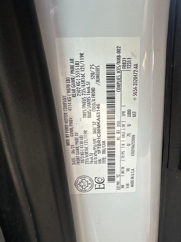 2021 Ford Transit Cargo Van Refrigerated Van - TRY B 4 U  BUY Photo