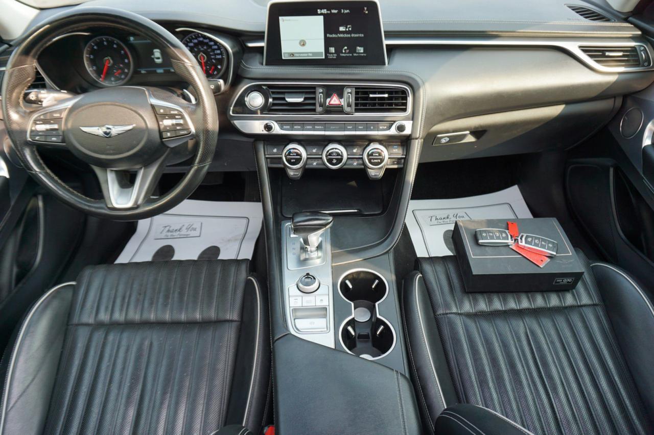 2021 Genesis G70 2.0T ELITE HTRAC AWD CERTIFIED CAMERA NAV BLUETOOTH LEATHER HEAT/COOL SUNROOF CRUISE ALLOYS - Photo #12
