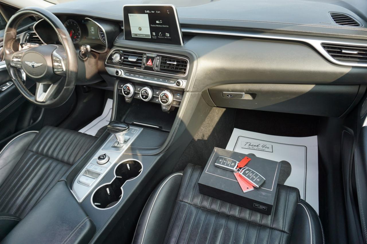 2021 Genesis G70 2.0T ELITE HTRAC AWD CERTIFIED CAMERA NAV BLUETOOTH LEATHER HEAT/COOL SUNROOF CRUISE ALLOYS - Photo #13