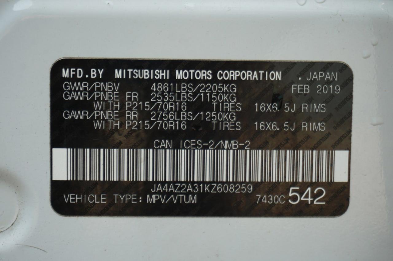 2019 Mitsubishi Outlander 2.4L ES AWC CERTIFIED CAMERA BLUETOOTH HEATED SEATS CRUISE ALLOYS - Photo #32