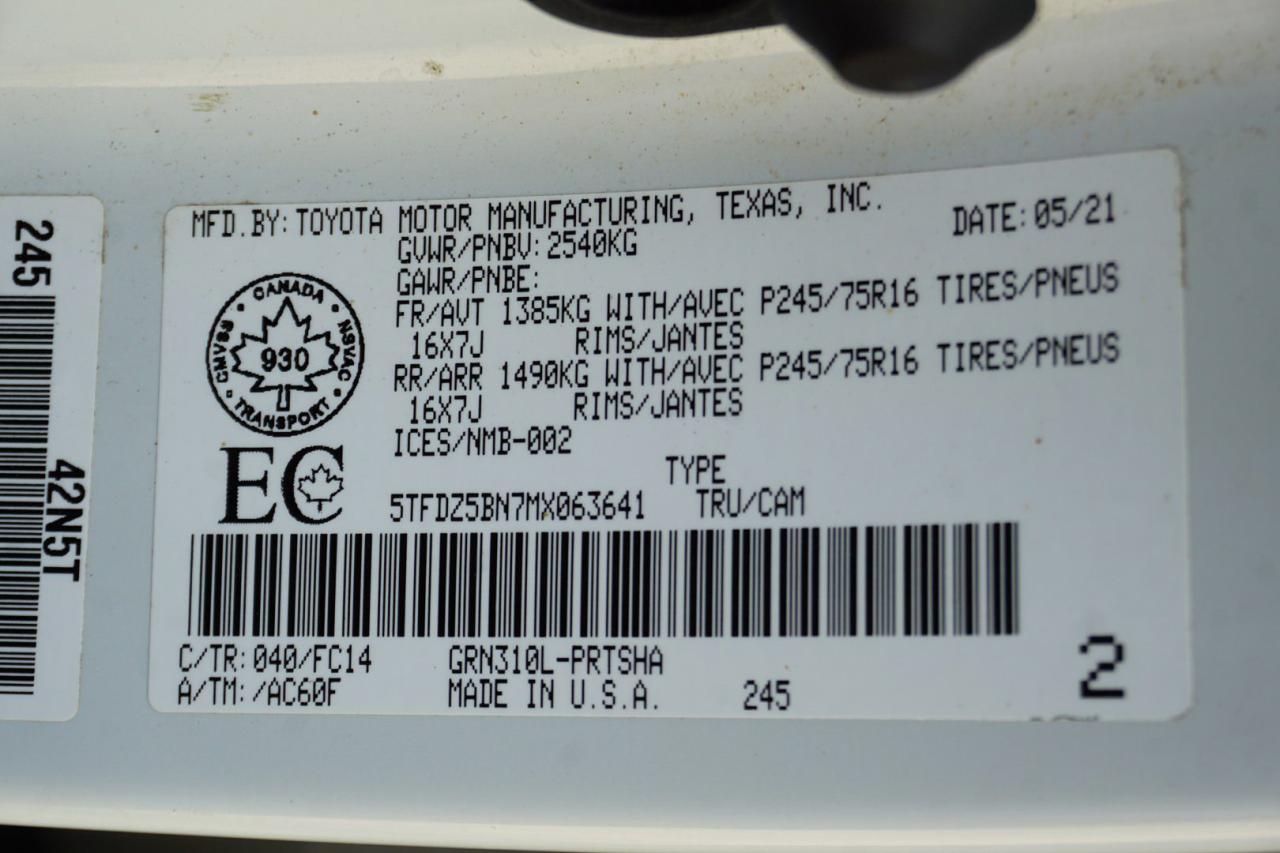 2021 Toyota Tacoma V6 SR5 4WD CREW CERTIFIED CAMERA BLUETOOTH HEATED SEATS CRUISE - Photo #37