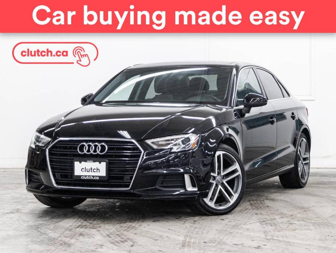 Used 2020 Audi A3 Komfort w/ Front Heated Seats, Rearview Cam, Dual Zone A/C for sale in Toronto, ON