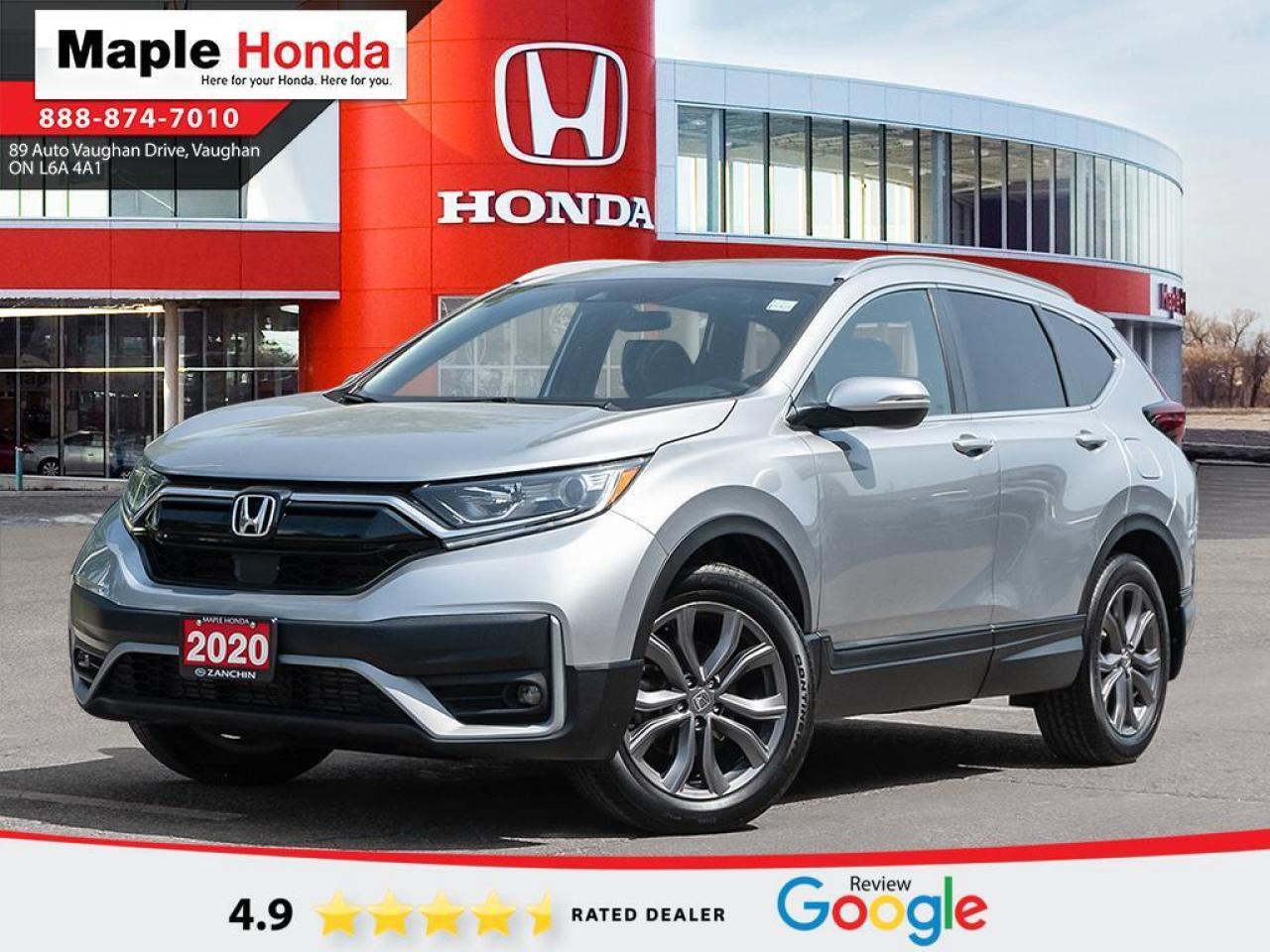 New Price! 2020 Honda CR-V Sport Sunroof| Honda Sensing| Auto Start| Apple Car Play

Odometer is 25815 kilometers below market average! Android Auto| Honda Lane Watch| AWD CVT 1.5L I4 Turbocharged DOHC 16V  190hp

Honda Certified Details:

  * 7 year / 160,000 km Power Train Warranty whichever comes first. This is an additional 2 year/60,000 kms beyond the original factory Power Train warranty. Honda Certified Used Vehicles also have the option to upgrade to a Honda Plus Extended Warranty
  * Vehicle history report. Access to My Honda
  * 24 hours/day, 7 days/week
  * Exclusive finance rates on Certified Pre-Owned Honda models
  * Multipoint Inspection
  * 7 day/1,000 km exchange privilege whichever comes first


Why Buy from Maple Honda? REVIEWS: Why buy an used car from Maple Honda? Our reviews will answer the question for you. We have over 2,500 Google reviews and have an average score of 4.9 out of a possible 5. Who better to trust when buying an used car than the people who have already done so? DEPENDABLE DEALER: The Zanchin Group of companies has been providing new and used vehicles in Vaughan for over 40 years. Since 1973 our standards of excellent service and customer care has enabled us to grow to over 34 stores in the Great Toronto area and beyond. Still family owned and still providing exceptional customer care. WARRANTY / PROTECTION: Buying an used vehicle from Maple Honda is always a safe and sound investment. We know you want to be confident in your choice and we want you to be fully satisfied. Thats why ALL our used vehicles come with our limited warranty peace of mind package included in the price. No questions, no discussion - 30 days safety related items only. From the day you pick up your new car you can rest assured that we have you covered. TRADE-INS: We want your trade! Looking for the best price for your car? Our trade-in process is simple, quick and easy. You get the best price for your car with a transparent, market-leading value within a few minutes whether you are buying a new one from us or not. Our Used Sales Department is ALWAYS in need of fresh vehicles. Selling your car? Contact us for a value that will make you happy and get paid the same day. Https:/www.maplehonda.com.

Easy to buy, easy for servicing. You can find us in the Maple Auto Mall on Jane Street north of Rutherford. We are close both Canadas Wonderland and Vaughan Mills shopping centre. Easy to call in while you are shopping or visiting Wonderland, Maple Honda provides used Honda cars and trucks to buyers all over the GTA including, Toronto, Scarborough, Vaughan, Markham, and Richmond Hill. Our low used car prices attract buyers from as far away as Oshawa, Pickering, Ajax, Whitby and even the Mississauga and Oakville areas of Ontario. We have provided amazing customer service to Honda vehicle owners for over 40 years. As part of the Zanchin Auto group we offer dependable service and excellent customer care. We are here for you and your Honda.