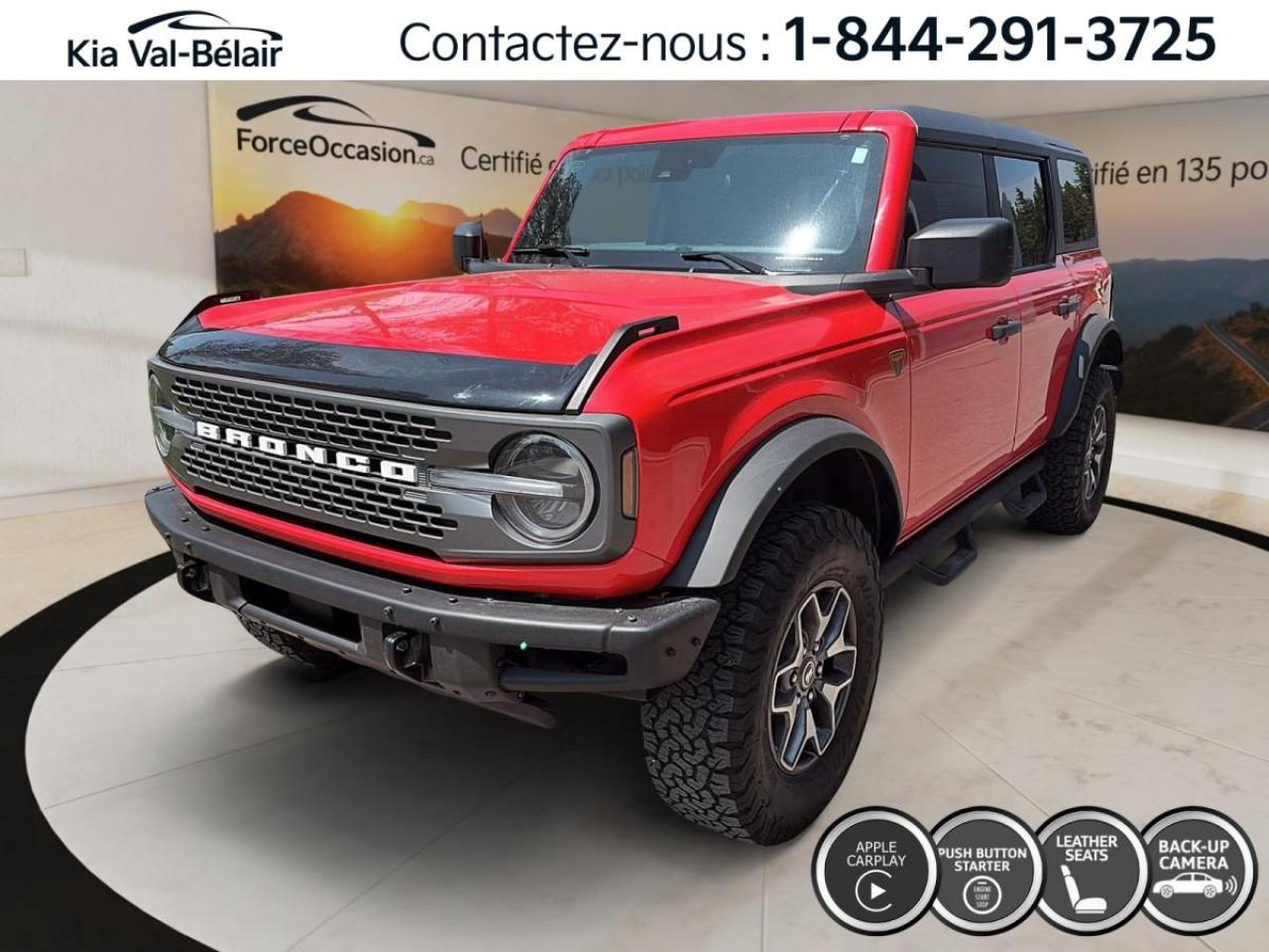 Used 2024 Ford Bronco BADLANDS* 4X4 * V6 * CUIR * CAMÉRA * CARPLAY * A/C for sale in Québec, QC