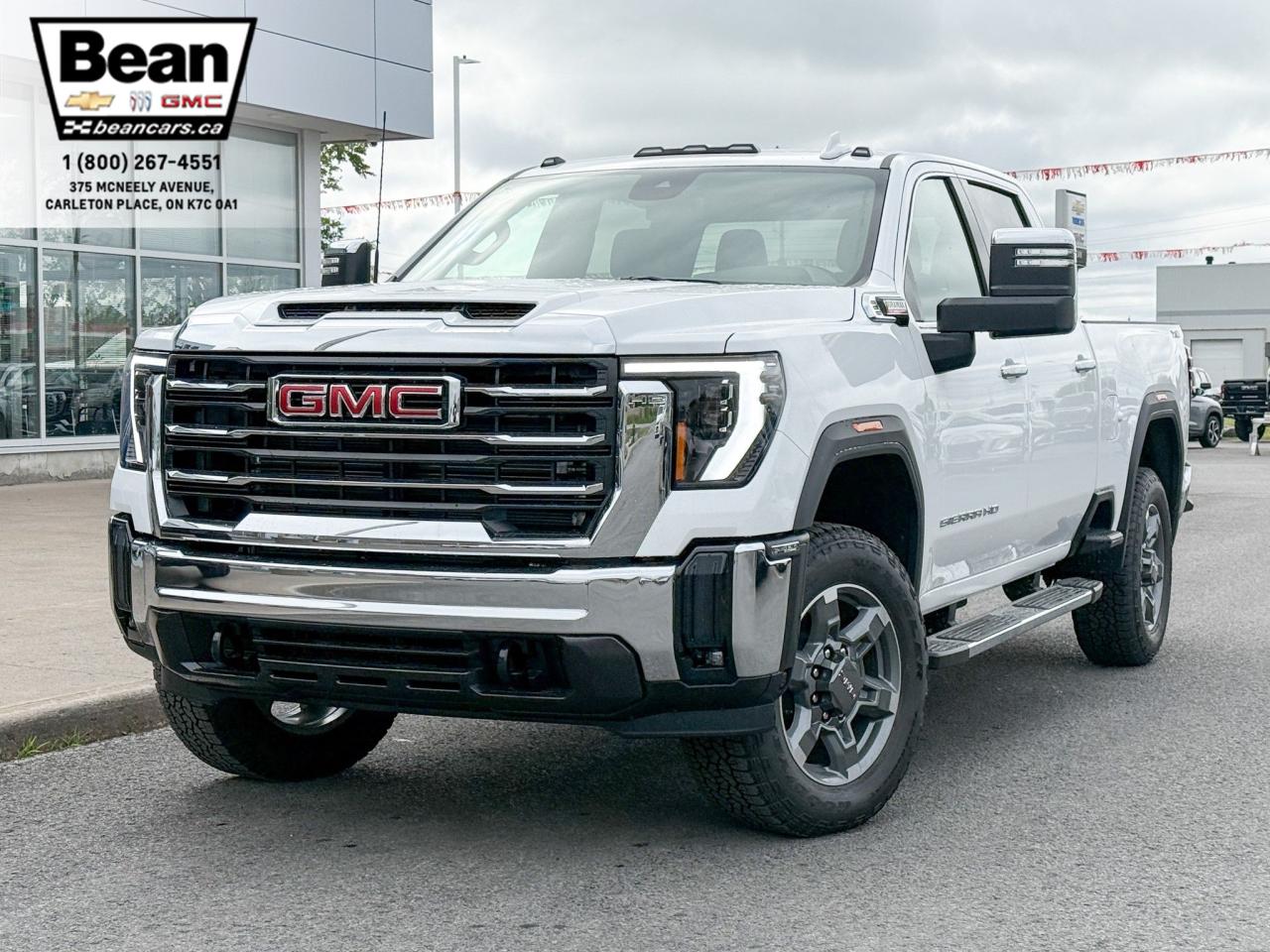 New 2025 GMC Sierra 2500 HD SLT DURAMAX 6.6L V8 WITH REMOTE START/ENTRY, HEATED SEATS, HEATED STEERING WHEEL, VENTILATED SEATS, BOSE SOUND SYSTEM, HD REAR VISION CAMERA for sale in Carleton Place, ON