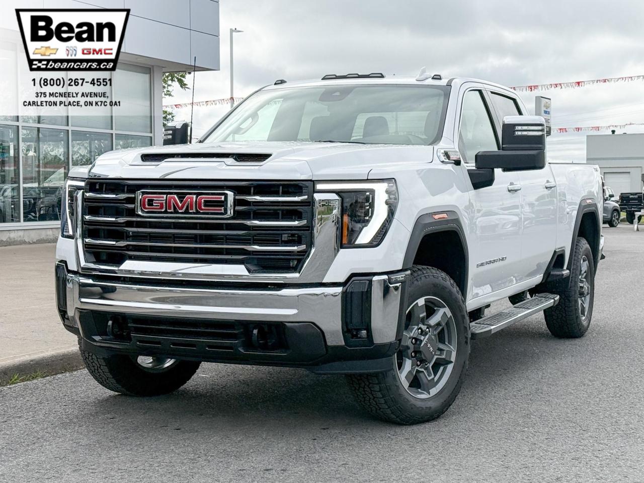 New 2025 GMC Sierra 2500 HD SLT DURAMAX 6.6L V8 WITH REMOTE START/ENTRY, HEATED SEATS, HEATED STEERING WHEEL, VENTILATED SEATS, BOSE SOUND SYSTEM, HD REAR VISION CAMERA for sale in Carleton Place, ON
