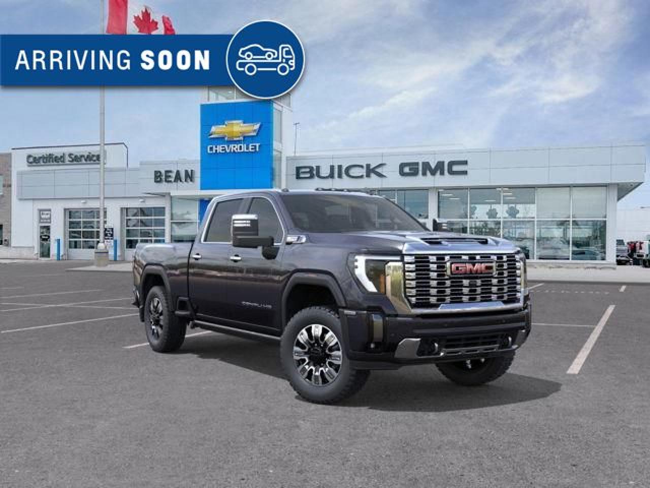 New 2025 GMC Sierra 2500 HD Denali DURAMAX 6.6L V8 WITH REMOTE START/ENTRY, HEATED SEATS, HEATED STEERING WHEEL, VENTILATED SEATS, HD SURROUND VISION for sale in Carleton Place, ON