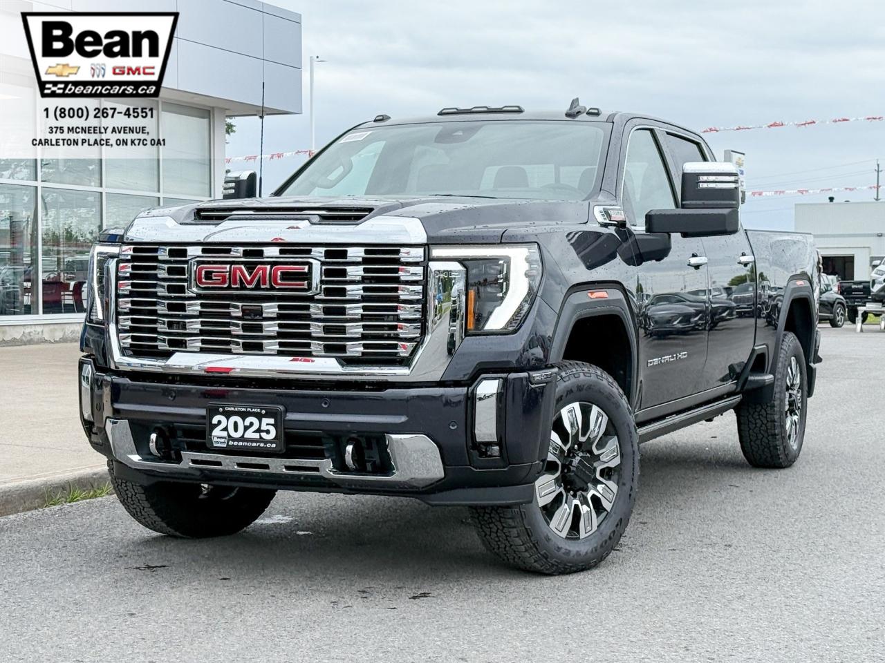 New 2025 GMC Sierra 2500 HD Denali DURAMAX 6.6L V8 WITH REMOTE START/ENTRY, HEATED SEATS, HEATED STEERING WHEEL, VENTILATED SEATS, HD SURROUND VISION for sale in Carleton Place, ON