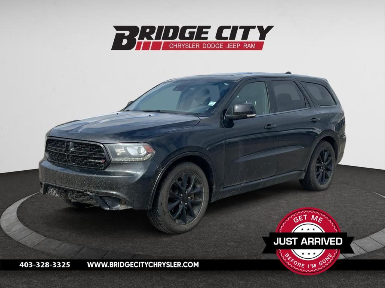 <b>Navigation,  Leather Seats,  Bluetooth,  Cooled Seats,  Premium Sound Package!</b><br> <br>    The Dodge Durango remains big, brawny, and masculine in an era of soft, curvaceous crossovers, says Car and Driver. This  2017 Dodge Durango is fresh on our lot in Lethbridge. <br> <br>This Dodge Durango offers drivers the best of everything. It starts with a well-appointed interior with a generous amount of room for cargo and passengers. Muscular styling sets this Durango apart from the softer crossovers on the market. Impressive confidence comes from a powerful, yet efficient drivetrain. The standard all-wheel drive capability is balanced by plush, upscale interior details making for a well-balanced, family friendly SUV. This  SUV has 276,500 kms. Stock number 40070 is nice in colour  and is completely accident free based on the <a href=https://vhr.carfax.ca/?id=DgHhXrCA1M68wXjMhIVf89+fSvUfZiBp target=_blank>CARFAX Report</a> . It has an automatic transmission and is powered by a  360HP 5.7L 8 Cylinder Engine.  <br> <br> Our Durangos trim level is R/T. Enjoy riding in this 2017 Dodge Durango R/T with its focus on interior comfort and convenience. Relax in the eight-way power driver seat with lumbar support, heating, and ventilation. A heated steering wheel keeps your hands warm in cool weather. Other features that are standard on this trim include Nappa leather seating, dual-zone climate control, remote keyless entry, push button start, cruise control, and Uconnect 8.4 with Bluetooth, navigation, and 9-speaker premium audio. This vehicle has been upgraded with the following features: Navigation,  Leather Seats,  Bluetooth,  Cooled Seats,  Premium Sound Package,  Heated Steering Wheel. <br> <br>To apply right now for financing use this link : <a href=https://www.bridgecitychrysler.com/pre-approval/ target=_blank>https://www.bridgecitychrysler.com/pre-approval/</a><br><br> <br/><br>Locally Owned & Trusted for Over 35 Years  Bridge City Chrysler in Lethbridge, AB <br><br>

At Bridge City Chrysler, weve proudly served the Lethbridge community for more than 35 years, offering an unparalleled car buying experience. Dont just take our word for itour Google reviews speak volumes about our commitment to exceptional service. <br><br>

Delivery & At-Home Test Drives: Convenient options to suit your lifestyle. <br><br>
Flexible Financing for Everyone: Get the vehicle you need with financing solutions tailored to your situation. <br><br>
Full Mechanical Inspections & Professional Cleaning: Every vehicle is thoroughly inspected and cleaned before it hits our lot.<br><br>
We take all makes and models on trade and offer competitive pricing with inventory that changes daily. Whether youre shopping for a Chrysler, Dodge, Jeep, RAM, or FIAT, our AMVIC Licensed dealership makes it easy to browse, buy, and drive away.<br><br>

Located in Lethbridge, AB, we proudly serve customers in Fort Macleod, Taber, Claresholm, and Coaldale. Shop online or visit us today to experience the best in sales, service, and selection. Standard bank rates apply; taxes are additional.<br><br> Vehicle pricing offer shown expire 2025-06-30. <br> Come by and check out our fleet of 60+ used cars and trucks and 130+ new cars and trucks for sale in Lethbridge.  o~o