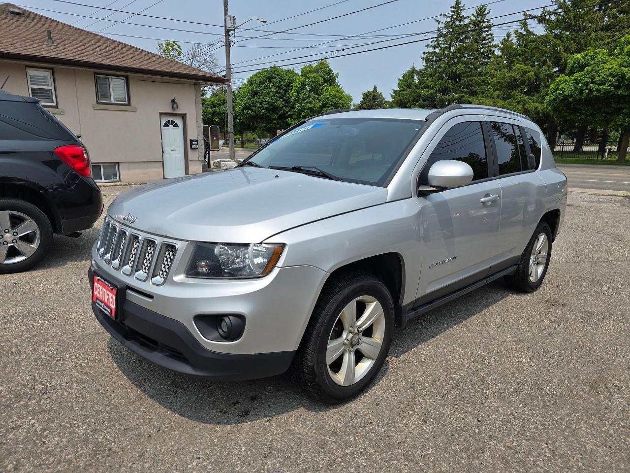 <p>CERTIFIED WITH 2 YEAR WARRANTY INCLUDED!!! ALL WHEEL DRIVE !!!!</p><p><span style=color: #e2e5e9; font-family: Segoe UI Historic, Segoe UI, Helvetica, Arial, sans-serif; font-size: 15px; white-space-collapse: preserve; background-color: #252728;>Financing available for everyone with - Bad Credit - No Credit - Study Permit - Work Permit- Bankruptcy - Repos - First-time buyers - Consumer Proposal - Uber Drivers - ODSP ✅✅✅✅✅ ✅We Approve Everyone with all types of credit</span></p><p>WE FINANCE EVERYONE REGARDLESS OF CREDIT !!!</p><p>VOTED BRANTFORDS BEST USED CAR DEALER 2024 AND 2025 !!!!</p><p><span style=color: #3a3a3a; font-family: Roboto, sans-serif; font-size: 12px; background-color: #eeeeee;>Taxes, license are not included in listing price.</span></p><p>Looking for adventure without breaking the bank? Check out this stylish 2014 Jeep Compass North, now available at Right Choice Auto! This rugged yet refined SUV is ready to take on Canadian roads and beyond. With its classic silver exterior and comfortable black interior, this Compass offers both practicality and a touch of sophistication. Whether youre navigating city streets or exploring scenic trails, the Compass is designed to deliver a confident and enjoyable driving experience. This Compass has 135,000km on it.</p><p>This Compass is equipped with a fuel-efficient 2.4L engine and capable 4-wheel drive, making it a versatile choice for any lifestyle. Its SUV/Crossover body style offers ample space for passengers and cargo, perfect for families or anyone needing extra room. The four-door design ensures easy access for everyone, and the reliable Jeep engineering provides peace of mind on every journey.</p><p>Here are some standout features that make this 2014 Jeep Compass North a great choice:</p><ul><li><strong>Go-Anywhere Capability:</strong> With its 4-wheel drive, this Compass is ready to tackle various terrains and weather conditions.</li><li><strong>Iconic Jeep Styling:</strong> The Compass boasts a timeless design thats instantly recognizable and turns heads wherever you go.</li><li><strong>Spacious Interior:</strong> Enjoy a comfortable cabin with plenty of room for passengers and gear.</li><li><strong>Fuel Efficiency:</strong> The 2.4L engine offers a great balance of power and fuel economy.</li><li><strong>Reliable Performance:</strong> Jeeps reputation for durability ensures this Compass will be a dependable companion for years to come.</li></ul><p><strong><em>Powered by AutoIntelligence™</em></strong> Vehicle information has been generated using artificial intelligence and is provided for informational purposes only. While efforts are made to ensure accuracy, please confirm all details directly with the dealer.</p>
