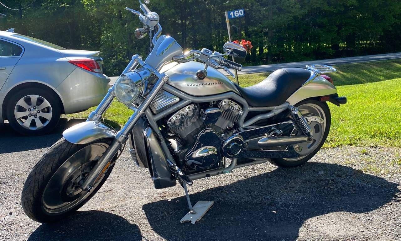 <p>Cruising down the open road on a classic American icon is within reach at 613 Rides! Feast your eyes on this stunning 2002 Harley-Davidson V-Rod VRSCA, a motorcycle that embodies power, style, and a legacy of thrilling rides. This beauty is finished in a sleek silver exterior, perfectly complementing the black interior, creating a head-turning aesthetic thats both timeless and undeniably cool. With a potent 1.13L V2 engine, this V-Rod is ready to deliver an unforgettable experience every time you twist the throttle. This head-turner has 34,125 miles on the odometer.</p><p>This V-Rod is more than just a motorcycle; its a statement. Its a chance to experience the open road like never before, with the raw power and unmistakable rumble that only a Harley-Davidson can provide. This VRSCA model represents a pivotal moment in Harley-Davidson history, known for its innovative design and performance, offering a unique blend of muscle and sophistication. If youre looking for a bike that’s as fun to look at as it is to ride, this 2002 V-Rod is calling your name.</p><p>Here are five features that will have you dreaming of the open road:</p><ul><li><strong>The Revolutionary Engine:</strong> Experience the heart of a beast with the powerful 1.13L V2 engine, delivering a smooth, yet exhilarating ride.</li><li><strong>Sleek Silver Exterior:</strong> Turn heads with a paint job that gives it a striking, modern look.</li><li> </li><li><strong>Manual / Standard Transmission:</strong> Take control with the transmission and shift through the gears with precision.</li><li><strong>Classic Harley-Davidson Heritage:</strong> Own a piece of motorcycle history, a bike that defines the spirit of freedom and adventure.</li></ul><p><strong><em>Powered by AutoIntelligence™</em></strong> Vehicle information has been generated using artificial intelligence and is provided for informational purposes only. While efforts are made to ensure accuracy, please confirm all details directly with the dealer.</p>