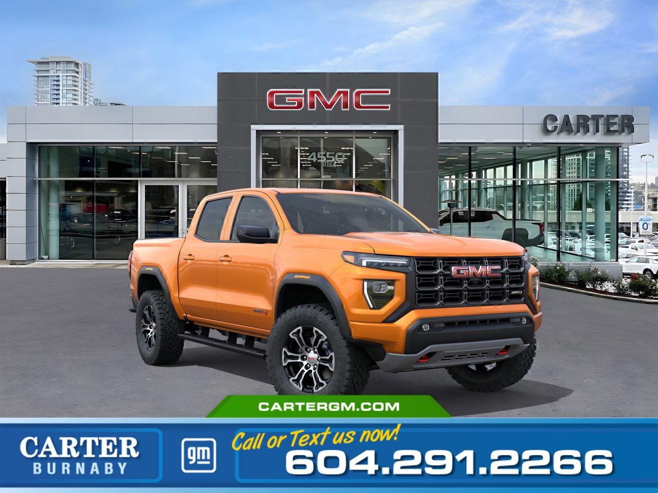 New 2025 GMC Canyon AT4 4WD | 2.7L TURBOMAX ENGINE/TRAILERING SYSTEM for sale in Burnaby, BC