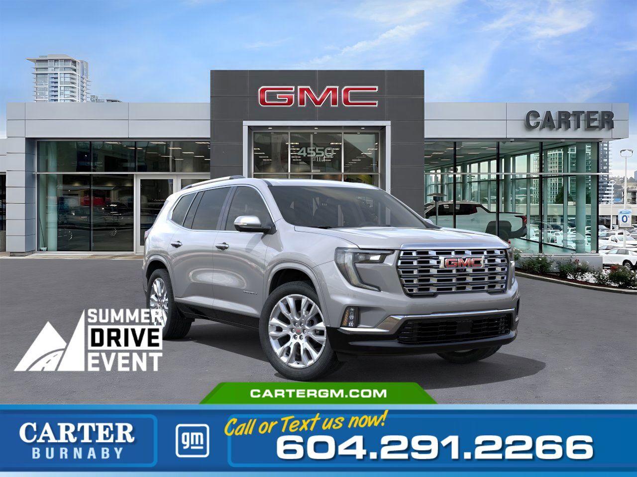 New 2025 GMC Acadia DENALI AWD | Beat the Tariffs—Lock In Your Price! for sale in Burnaby, BC