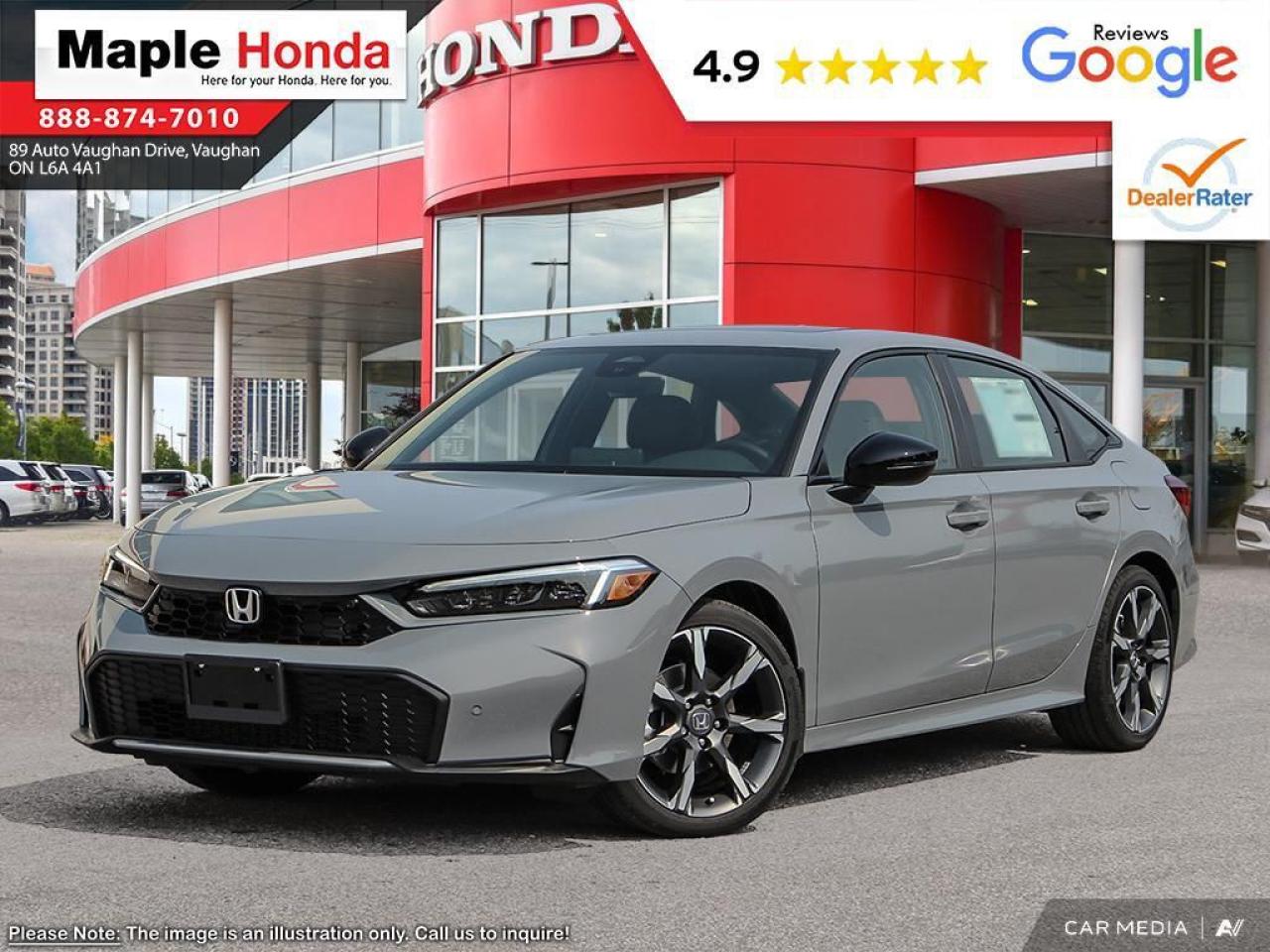 New 2025 Honda Civic Hybrid 4DR ECVT SPORT TOURI for sale in Vaughan, ON