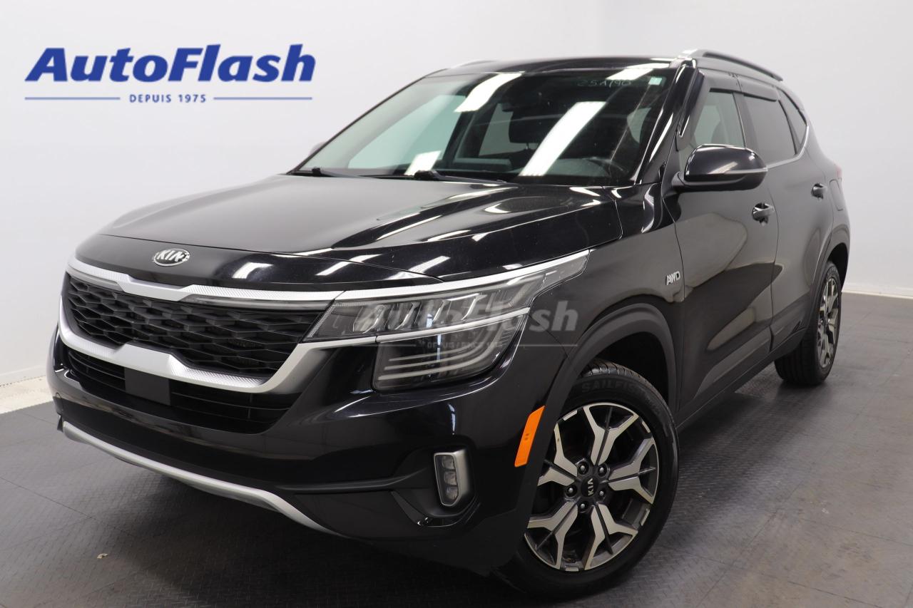 Used 2021 Kia Seltos EX PREMIUM 2.0L, CUIR, TOIT OUVRANT, SIEGES CHAUFF for sale in Saint-Hubert, QC