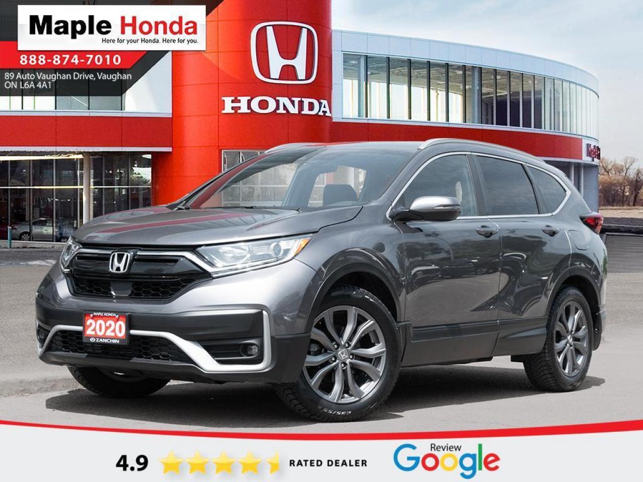 New Price! 2020 Honda CR-V Sport Honda Sensing| Honda Lane Watch| Sunroof| Auto Start

Odometer is 11280 kilometers below market average! Apple car Play| Android Auto|  AWD CVT 1.5L I4 Turbocharged DOHC 16V  190hp


Why Buy from Maple Honda? REVIEWS: Why buy an used car from Maple Honda? Our reviews will answer the question for you. We have over 2,500 Google reviews and have an average score of 4.9 out of a possible 5. Who better to trust when buying an used car than the people who have already done so? DEPENDABLE DEALER: The Zanchin Group of companies has been providing new and used vehicles in Vaughan for over 40 years. Since 1973 our standards of excellent service and customer care has enabled us to grow to over 34 stores in the Great Toronto area and beyond. Still family owned and still providing exceptional customer care. WARRANTY / PROTECTION: Buying an used vehicle from Maple Honda is always a safe and sound investment. We know you want to be confident in your choice and we want you to be fully satisfied. Thats why ALL our used vehicles come with our limited warranty peace of mind package included in the price. No questions, no discussion - 30 days safety related items only. From the day you pick up your new car you can rest assured that we have you covered. TRADE-INS: We want your trade! Looking for the best price for your car? Our trade-in process is simple, quick and easy. You get the best price for your car with a transparent, market-leading value within a few minutes whether you are buying a new one from us or not. Our Used Sales Department is ALWAYS in need of fresh vehicles. Selling your car? Contact us for a value that will make you happy and get paid the same day. Https:/www.maplehonda.com.

Easy to buy, easy for servicing. You can find us in the Maple Auto Mall on Jane Street north of Rutherford. We are close both Canadas Wonderland and Vaughan Mills shopping centre. Easy to call in while you are shopping or visiting Wonderland, Maple Honda provides used Honda cars and trucks to buyers all over the GTA including, Toronto, Scarborough, Vaughan, Markham, and Richmond Hill. Our low used car prices attract buyers from as far away as Oshawa, Pickering, Ajax, Whitby and even the Mississauga and Oakville areas of Ontario. We have provided amazing customer service to Honda vehicle owners for over 40 years. As part of the Zanchin Auto group we offer dependable service and excellent customer care. We are here for you and your Honda.