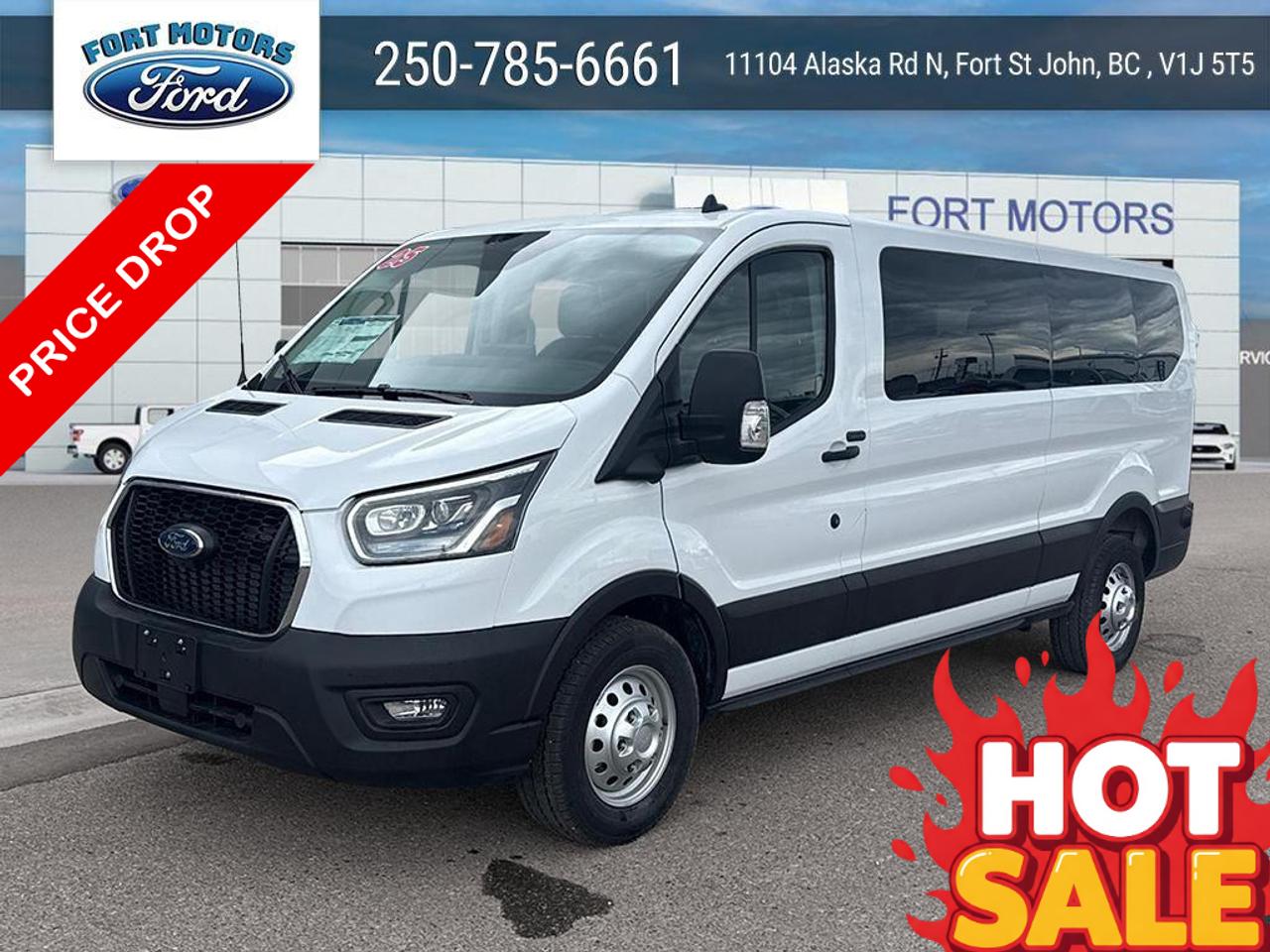 <p>Looking for a versatile and reliable passenger van? Fort Motors is thrilled to present the brand new 2025 Ford Transit VanWagon Passenger Van XL! This commercial van, finished in a crisp Oxford White exterior and featuring a comfortable Dark Palazzo Grey interior, is ready to handle your passenger transport needs. With its robust build and a suite of convenient features, this Transit is designed to provide a smooth and secure ride for everyone on board.</p><p>&nbsp;</p><p>This 2025 Ford Transit VanWagon Passenger Van XL is packed with features to enhance your driving experience. The All-Wheel Drive system ensures confident handling in various road conditions, while the powerful 3.5L PFDI V6 engine provides ample power. The van also boasts a 10-speed transmission and an extended fuel tank, allowing for longer trips with fewer stops. This van is built to work hard and keep your passengers safe and comfortable.</p><p>&nbsp;</p><p>Here are five standout features of this impressive van:</p><p><br><br></p><ul><ul><li><strong>360-Degree Camera:</strong> Navigate tight spots and park with ease, thanks to the comprehensive camera system.</li></ul></ul><p>&nbsp;</p><ul><ul><li><strong>Remote Start:</strong> Warm up or cool down the van before you even step inside, adding convenience to your daily routine.</li></ul></ul><p>&nbsp;</p><ul><ul><li><strong>E-85 Flex Fuel Capable:</strong> Enjoy fuel flexibility and potentially lower fuel costs with the ability to use E-85 fuel.</li></ul></ul><p>&nbsp;</p><ul><ul><li><strong>SYNC 4 AM/FM Bluetooth:</strong> Stay connected and entertained with the latest infotainment technology.</li></ul></ul><p>&nbsp;</p><ul><ul><li><strong>3.73 Limited Slip Axle:</strong> Provides enhanced traction and control, especially in challenging conditions.</li></ul></ul><p><br><br></p><p><strong><em>Powered by AutoIntelligence&trade;</em></strong><br>Vehicle information has been generated using artificial intelligence and is provided for informational purposes only. While efforts are made to ensure accuracy, please confirm all details directly with the dealer.</p><p>&nbsp;</p>