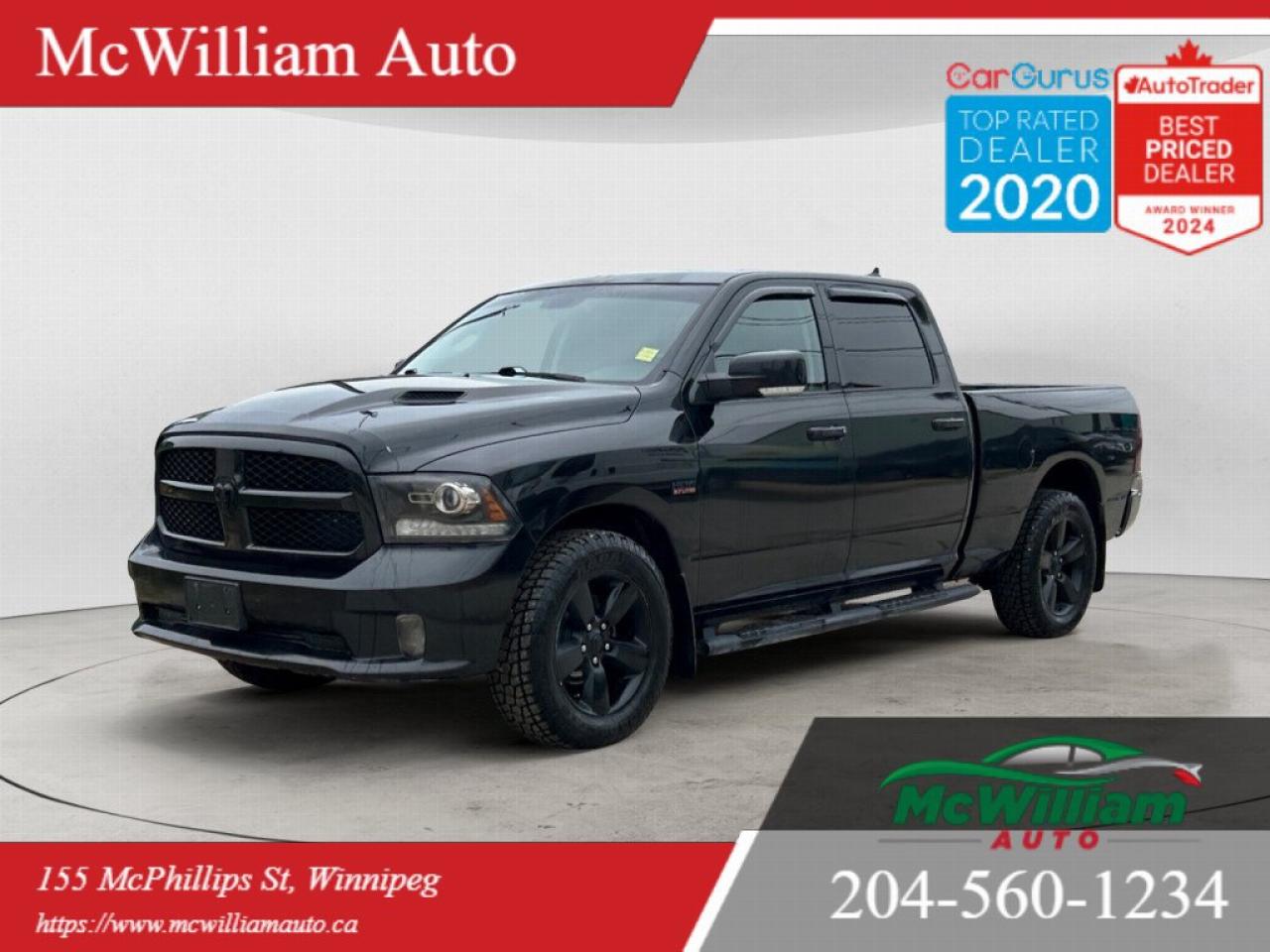 Used 2018 RAM 1500 Night Edition |HTD SEATS & STEERING WHEEL|8.4 TOUCHSCREEN|RMT START| for sale in Winnipeg, MB
