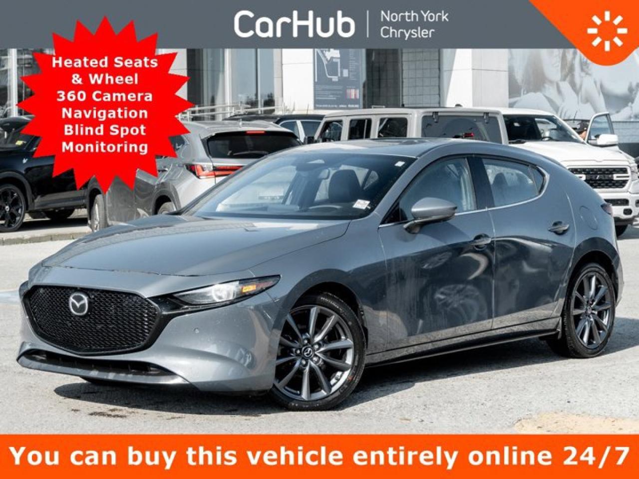 Used 2024 Mazda MAZDA3 Sport GT Heated Seats & Wheel HUD 360 Cam Navi Blind Spot Monitoring for sale in Thornhill, ON