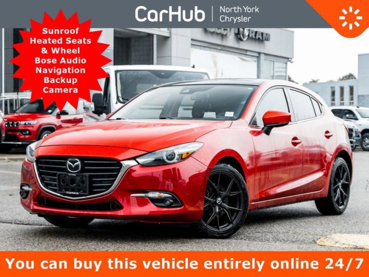 Used 2017 Mazda MAZDA3 GT Sunroof Heated Seats & Wheel Bose Audio Navi Backup Cam for sale in Thornhill, ON