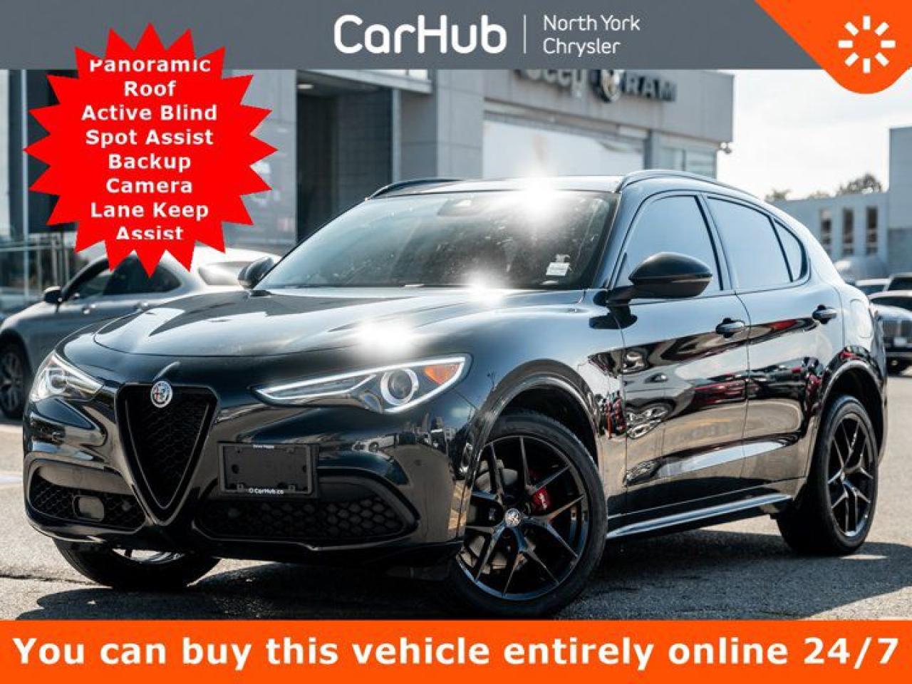 Used 2021 Alfa Romeo Stelvio Ti AWD Panoroof Active Blind Spot Assist  Backup Cam for sale in Thornhill, ON
