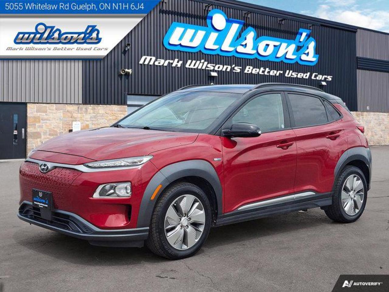 Used 2020 Hyundai KONA Electric Preferred w/Two-Tone Roof | Heated Seats + Steering | Reverse Cam | Adaptive Cruise | BSM & More ! for sale in Guelph, ON