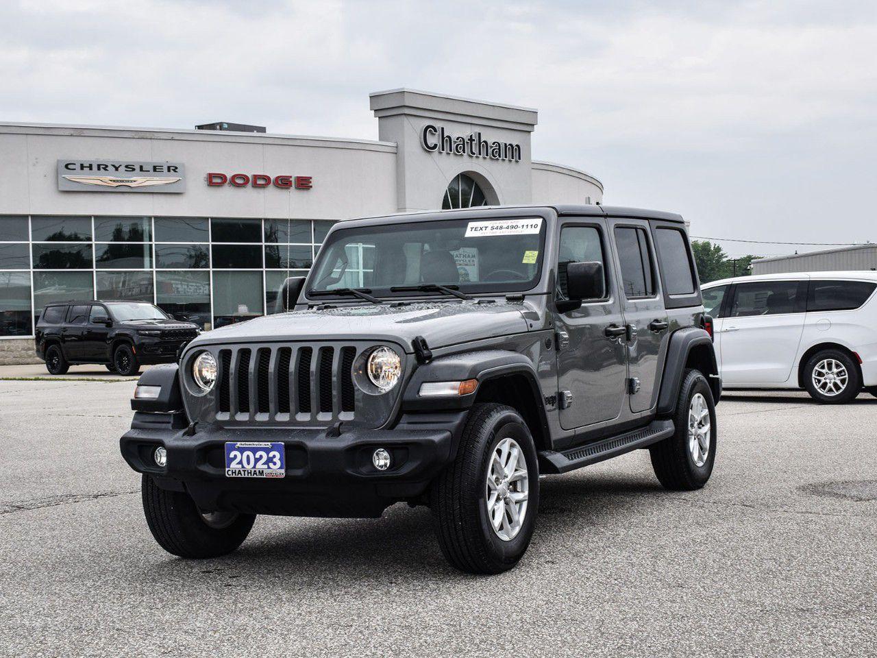 Used 2023 Jeep Wrangler Sport S 4 Door 4x4 for sale in Chatham, ON