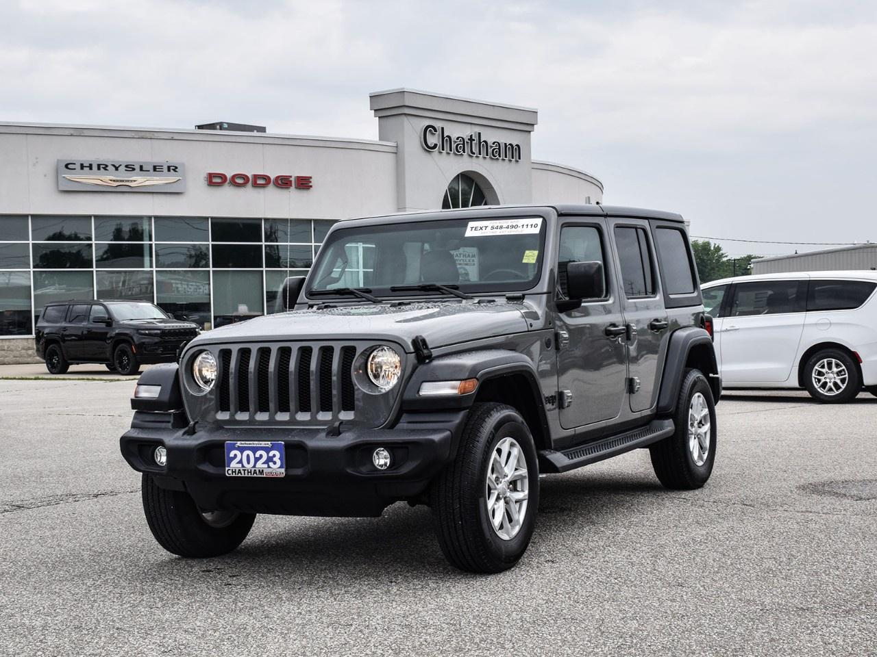 Used 2023 Jeep Wrangler Sport S 4 Door 4x4 for sale in Chatham, ON