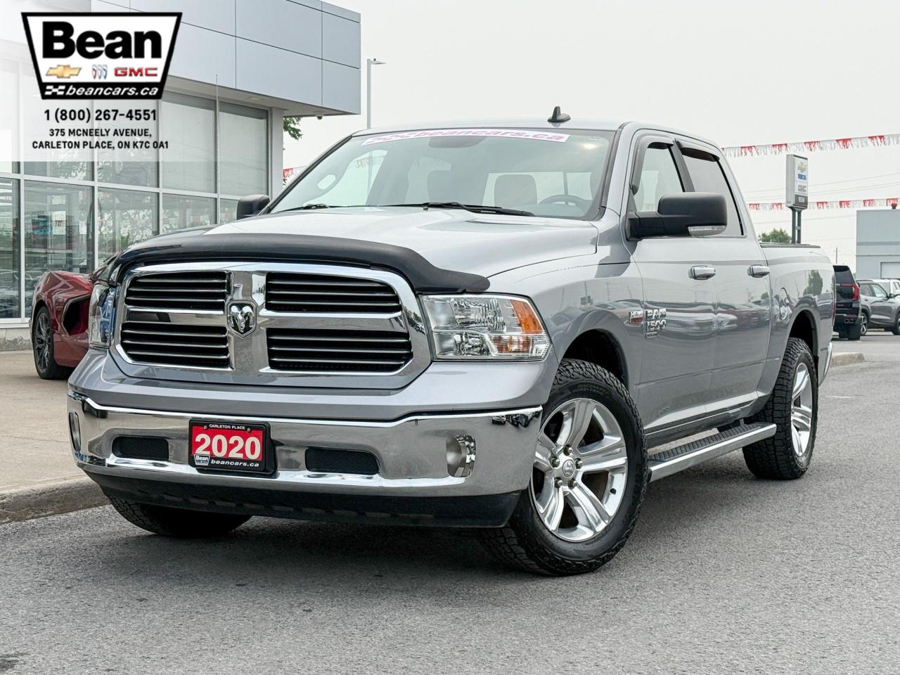 Used 2020 RAM 1500 Classic SLT 5.7L HEMI V8 WITH REMOTE ENTRY, HEATED SEATS, HEATED STEERING WHEEL, CLOTH SEATS, SLIDING REAR WINDOW, APPLE CARPLAY AND ANDROID AUTO for sale in Carleton Place, ON