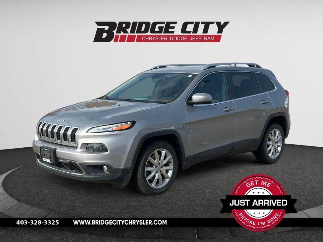Used 2016 Jeep Cherokee Limited 3.2L V6 - Luxury Pkg - Navigation - Leather - Remote Start - Power Liftgate - Low Km's! for sale in Lethbridge, AB
