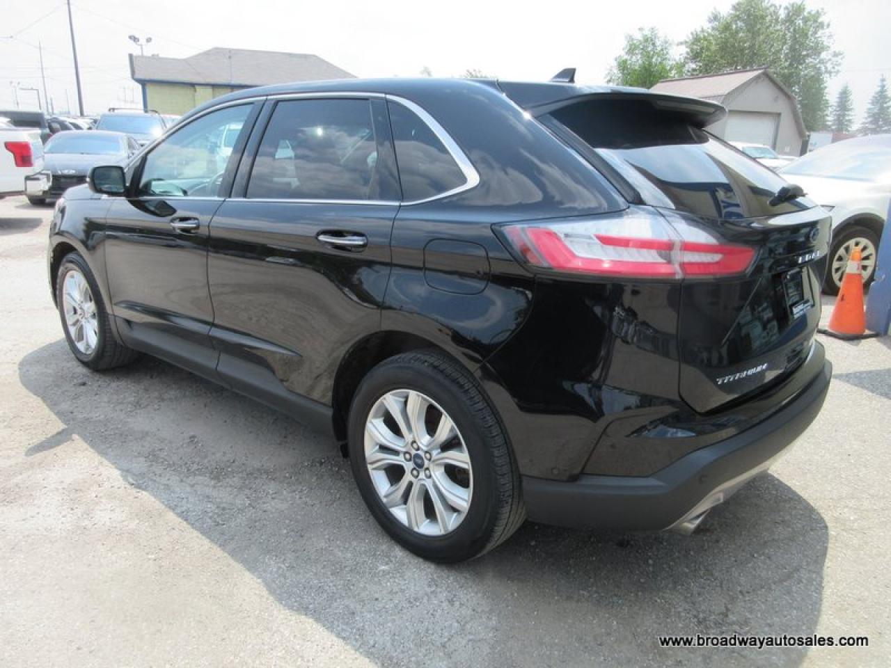 2021 Ford Edge ALL-WHEEL DRIVE TITANIUM-MODEL 5 PASSENGER 2.0L - DOHC.. NAVIGATION.. PANORAMIC SUNROOF.. LEATHER.. HEATED/AC SEATS.. POWER TAILGATE.. Photo