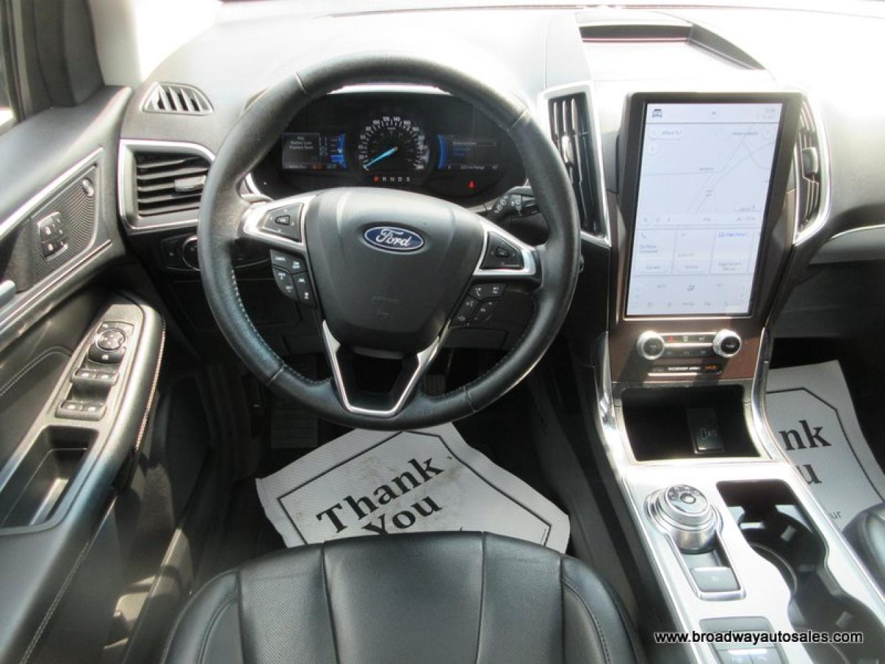 2021 Ford Edge ALL-WHEEL DRIVE TITANIUM-MODEL 5 PASSENGER 2.0L - DOHC.. NAVIGATION.. PANORAMIC SUNROOF.. LEATHER.. HEATED/AC SEATS.. POWER TAILGATE.. Photo