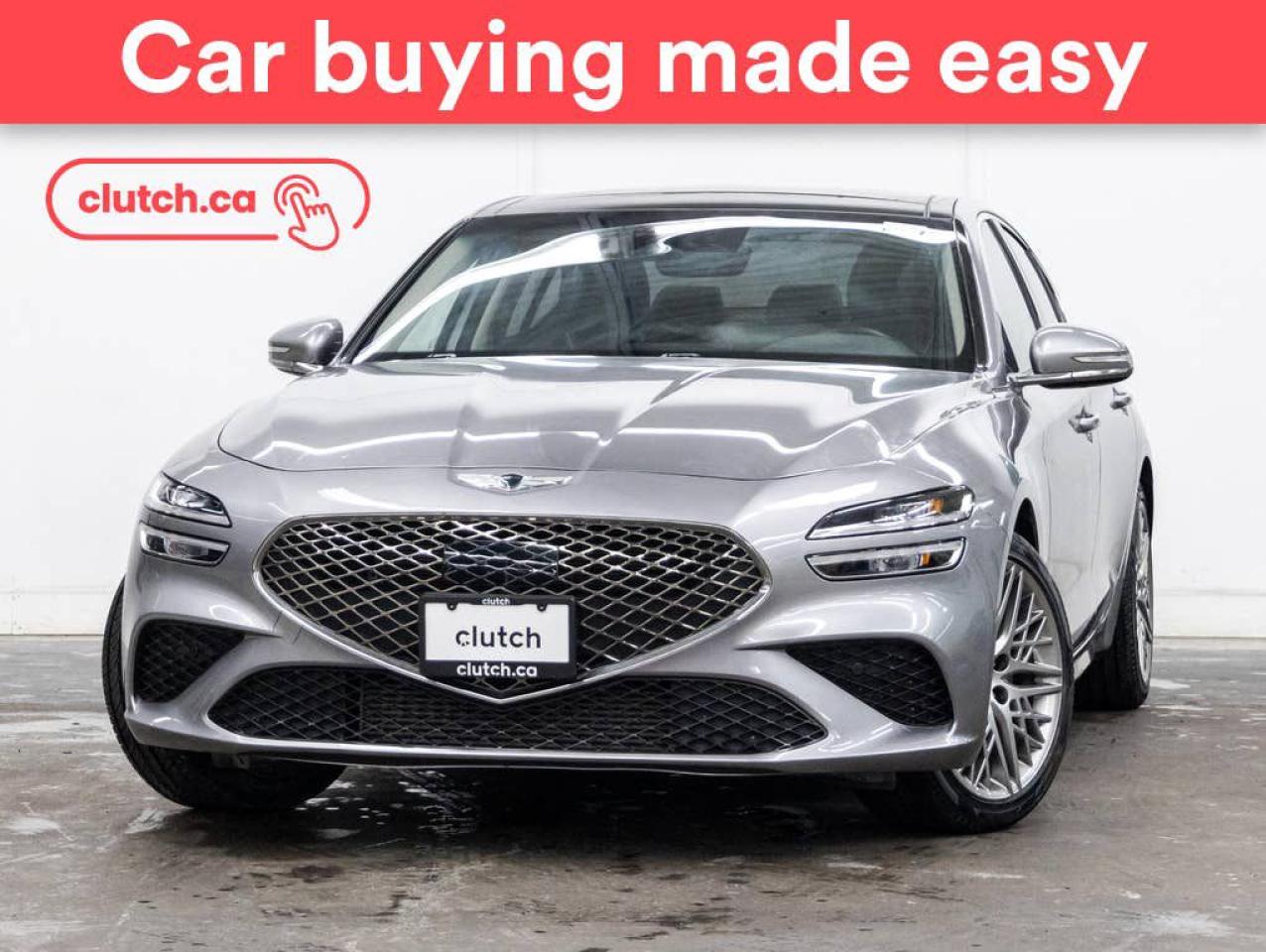 Used 2022 Genesis G70 2.0T Advanced AWD w/ Apple CarPlay & Android Auto, Power Moonroof, Nav for sale in Toronto, ON