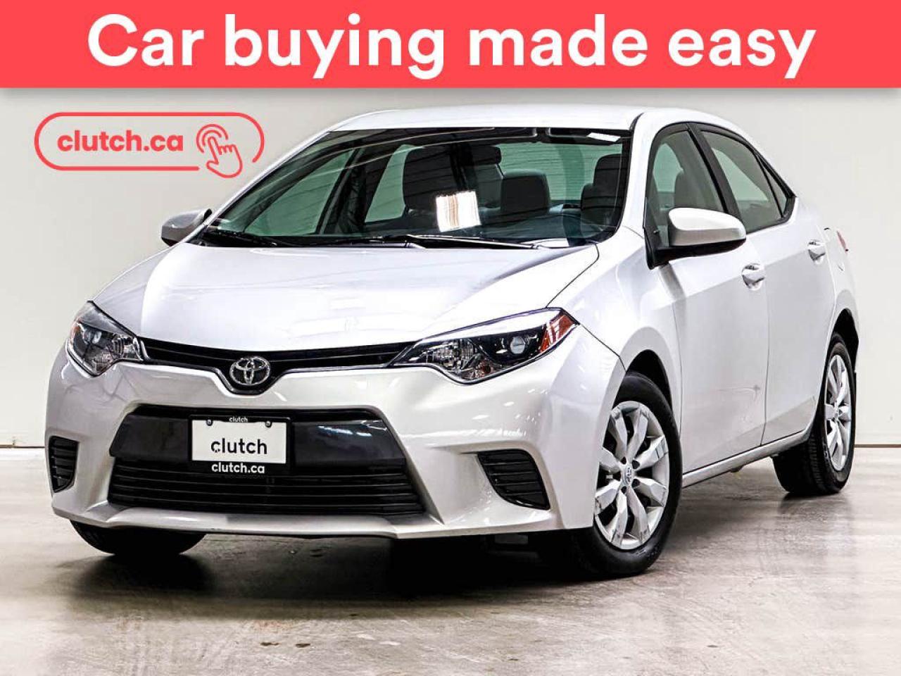 Used 2016 Toyota Corolla LE w/ Heated Front Seats, Rearview Camera, Cruise Control for sale in Toronto, ON