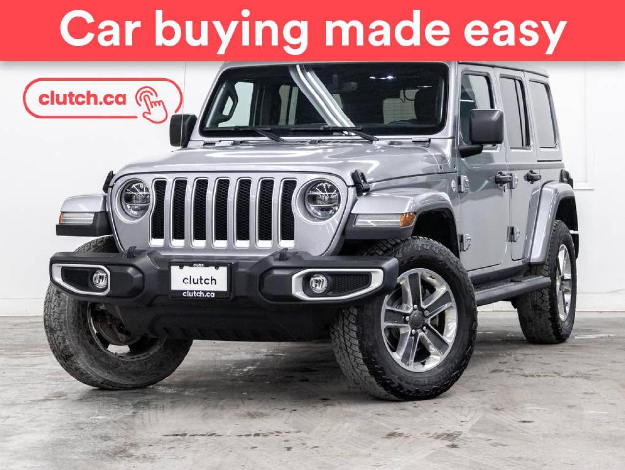 Used 2021 Jeep Wrangler Unlimited Sahara 4X4 w/ Apple CarPlay & Android Auto, Nav, Heated Steering Wheel for sale in Toronto, ON