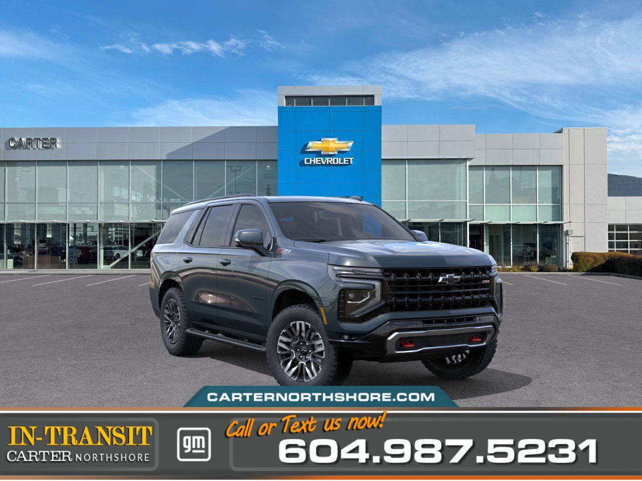 New 2025 Chevrolet Tahoe Z71 4WD | Alum Wheels/HD Surround Vision for sale in North Vancouver, BC
