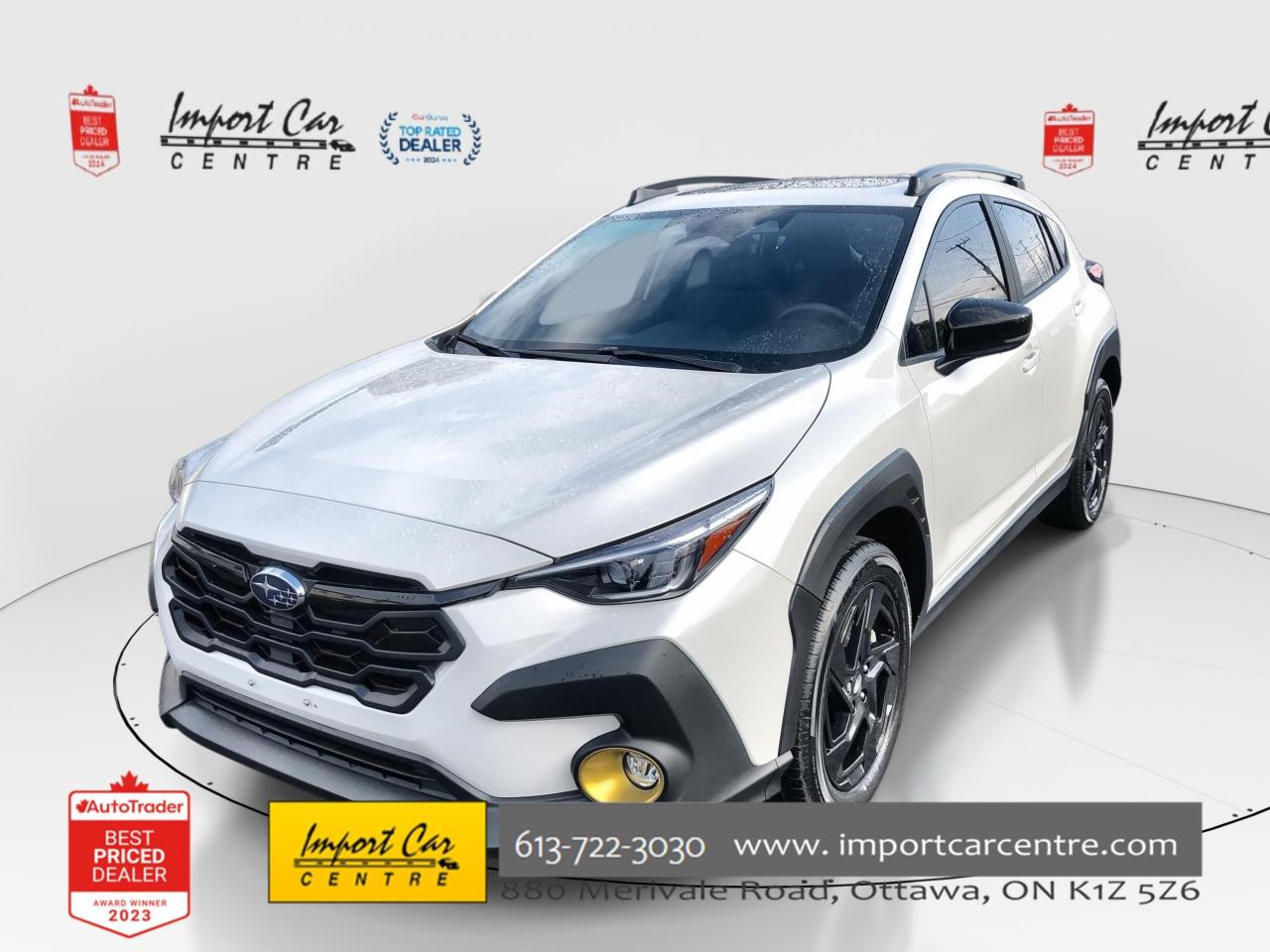 Used 2025 Subaru XV Crosstrek Onyx LINE NEW!!  ONLY 5,752KMS, ROOF, BK. CAM, HTD for sale in Ottawa, ON