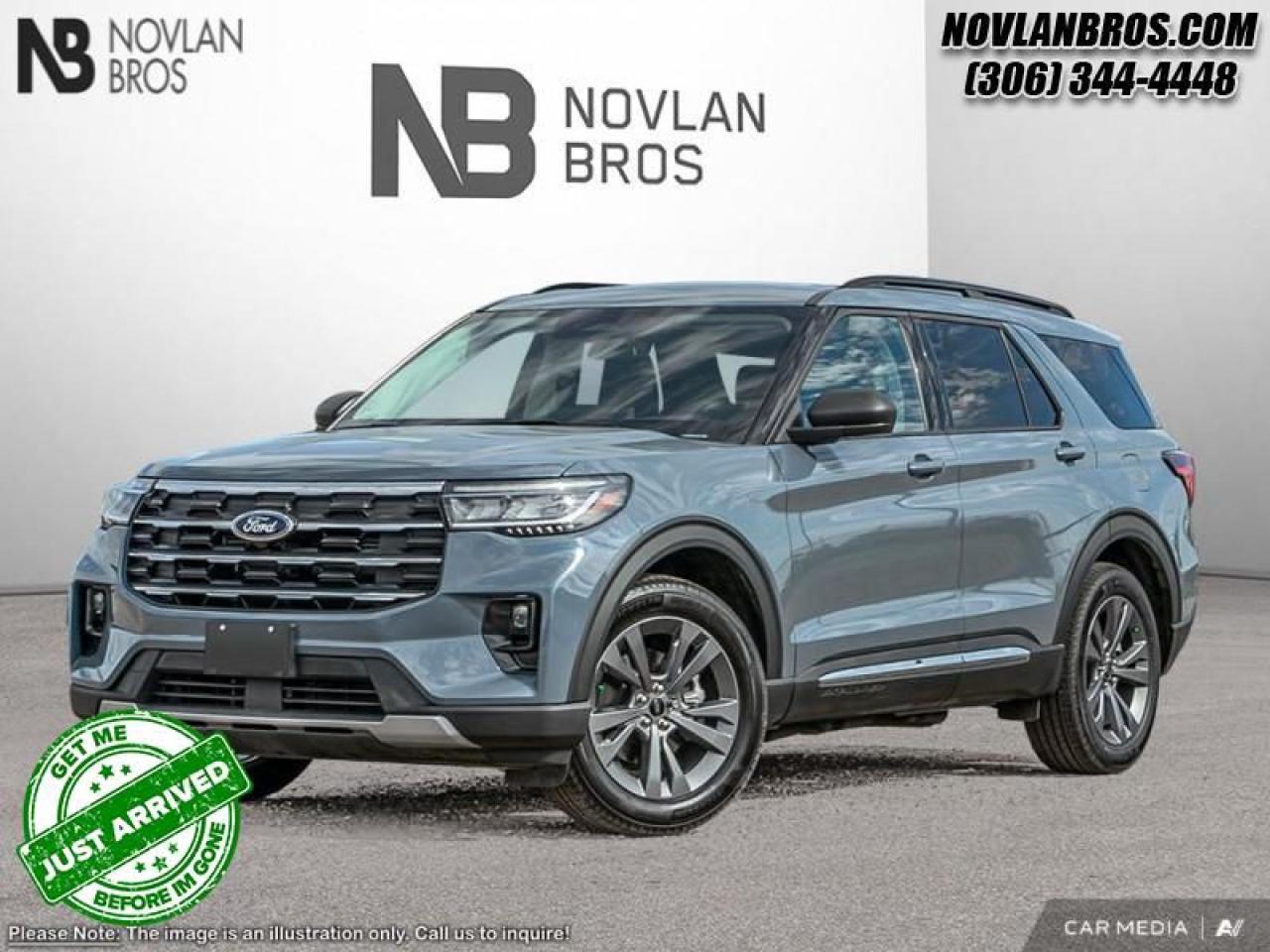 <b>Heated Seats!</b><br> <br> <br> <br>Check out our great inventory of new vehicles at Novlan Brothers!<br> <br>  This 2025 Ford Explorer is comfortable and practical, perfectly suited for you and your family. <br> <br>This Ford Explorer is the ultimate lifestyle vehicle with plenty of style and space for all of your passengers and cargo. It has the hauling capabilities of a midsize SUV combined with strong off-road capabilities. Whether your next family adventure is to the grocery store or over a high mountain pass, the Ford Explorer was built to get you there with ease.<br> <br> This vapor blue metallic SUV  has a 10 speed automatic transmission and is powered by a  300HP 2.3L 4 Cylinder Engine.<br> <br> Our Explorers trim level is Active. Standard features on this Explorer Active include FordPass Connect 5G mobile hotspot internet access, adaptive cruise control, smart device remote engine start, and a power liftgate for rear cargo access. On the inside, occupants are treated to heated front seats, voice-activated dual-zone climate control, and a 13.2-inch infotainment screen with wireless Apple CarPlay and Android Auto. Safety features also include lane keep assist with lane departure warning, collision mitigation, automatic emergency braking, evasion assist, and rear parking sensors. This vehicle has been upgraded with the following features: Heated Seats. <br><br> View the original window sticker for this vehicle with this url <b><a href=http://www.windowsticker.forddirect.com/windowsticker.pdf?vin=1FMUK8DH0SGB74909 target=_blank>http://www.windowsticker.forddirect.com/windowsticker.pdf?vin=1FMUK8DH0SGB74909</a></b>.<br> <br>To apply right now for financing use this link : <a href=http://novlanbros.com/credit/ target=_blank>http://novlanbros.com/credit/</a><br><br> <br/>    5.99% financing for 84 months. <br> Payments from <b>$835.04</b> monthly with $0 down for 84 months @ 5.99% APR O.A.C. ( Plus applicable taxes -  Plus applicable fees   ).  Incentives expire 2025-06-30.  See dealer for details. <br> <br><br> Come by and check out our fleet of 20+ used cars and trucks and 80+ new cars and trucks for sale in Paradise Hill.  o~o