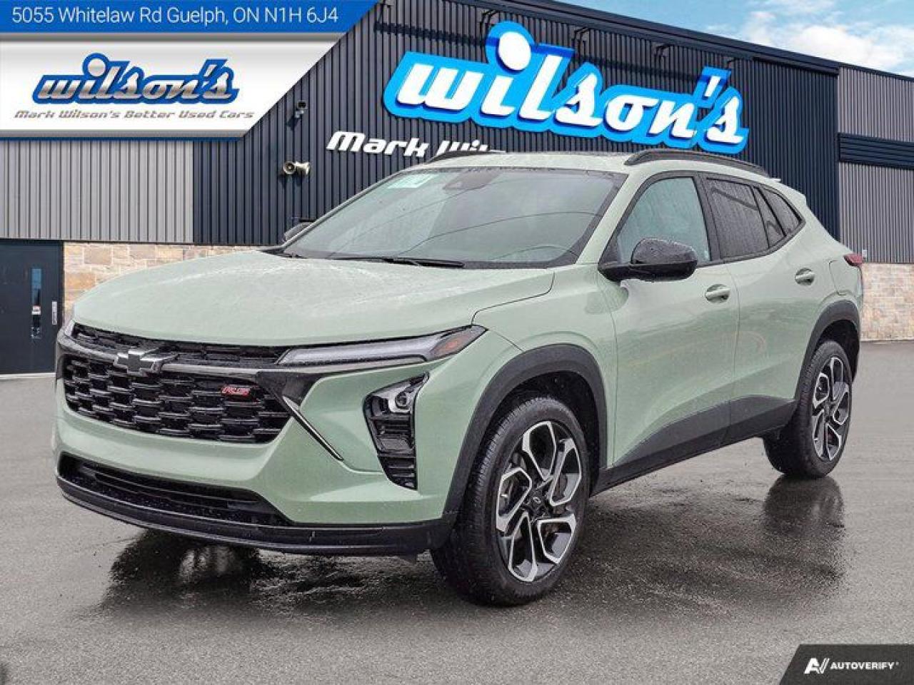 Used 2024 Chevrolet Trax 2RS | Leather | Sunroof | Heated Wheel + Seats | CarPlay + Android | Rear Camera | Alloys and More ! for sale in Guelph, ON