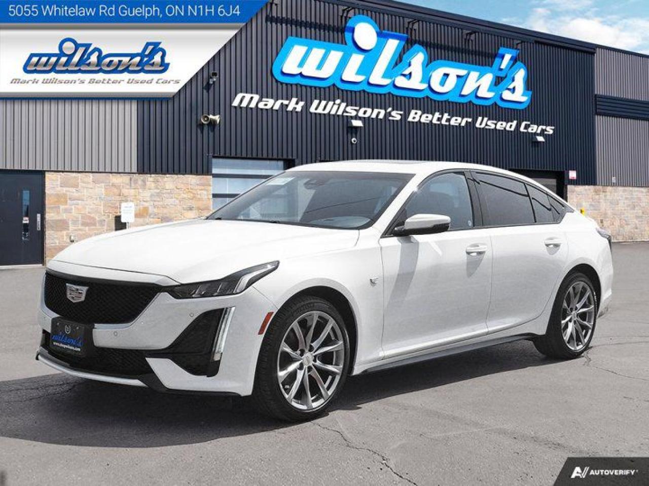 Used 2022 Cadillac CTS Sport AWD | Pano Roof | Leather | Wireless Carplay | Remote Start | Reverse Cam | Lane Keep & More ! for sale in Guelph, ON