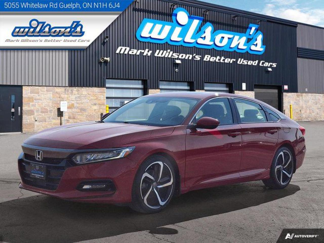 Used 2018 Honda Accord Sedan Sport | Heated Seats | Sunroof | Carplay | Reverse Cam | Adaptive Cruise | and More! for sale in Guelph, ON