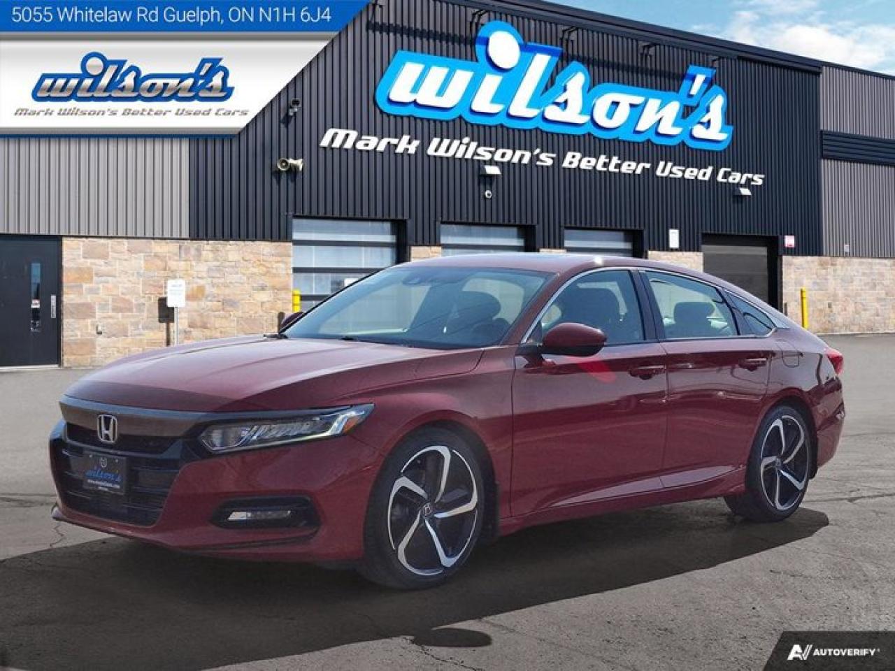 Used 2018 Honda Accord Sedan Sport | Heated Seats | Sunroof | Carplay | Reverse Cam | Adaptive Cruise | and More! for sale in Guelph, ON